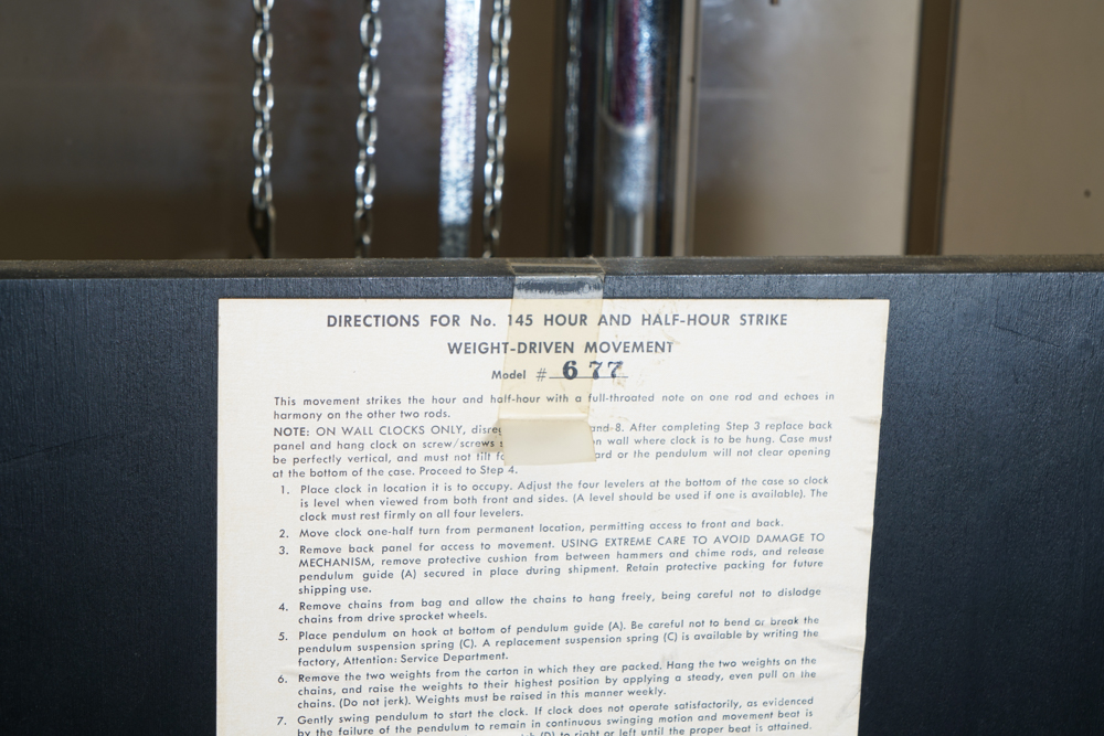 Mid Century Modern Arthur Umanoff for Howard Miller Clock