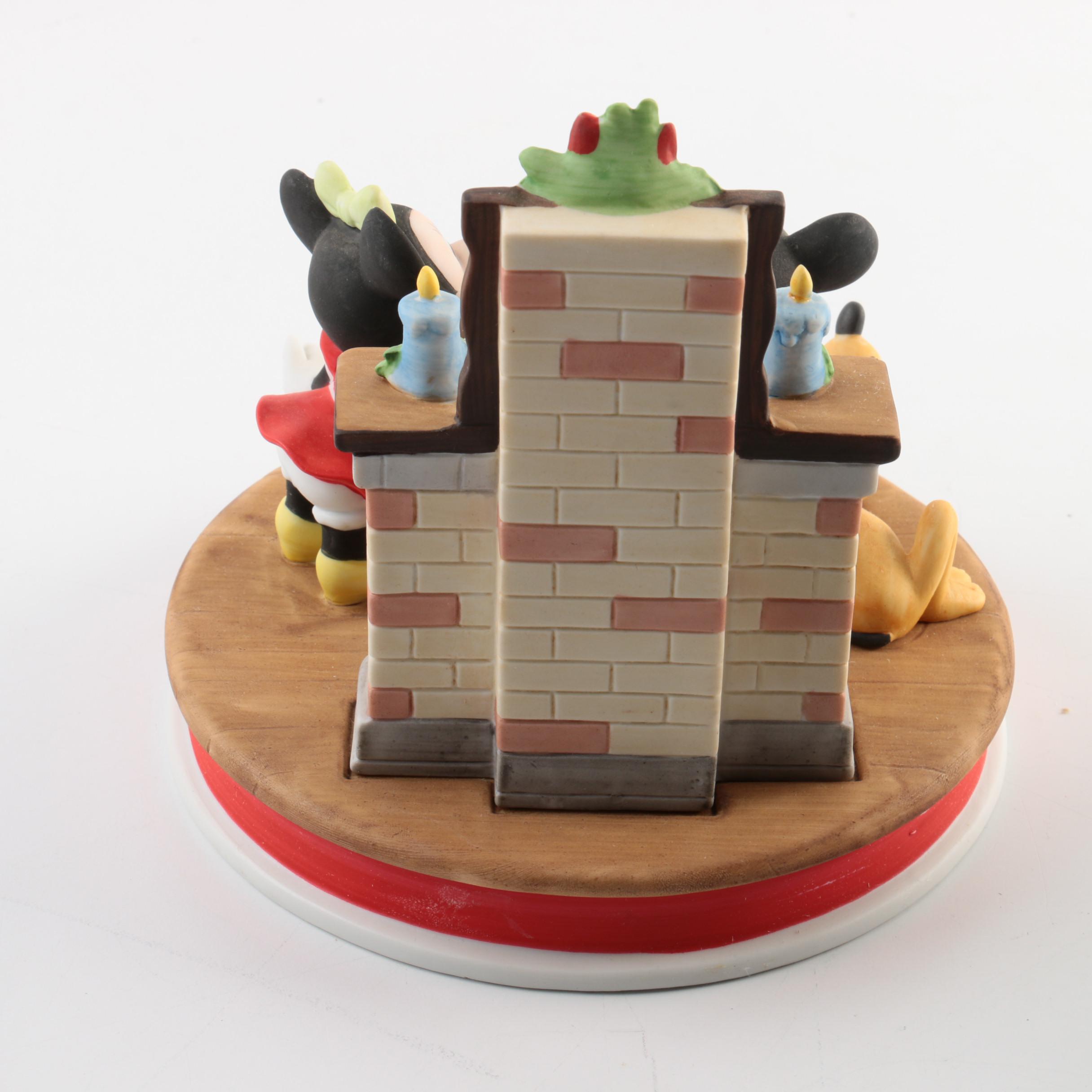 Pair of Disney Christmas Figurines