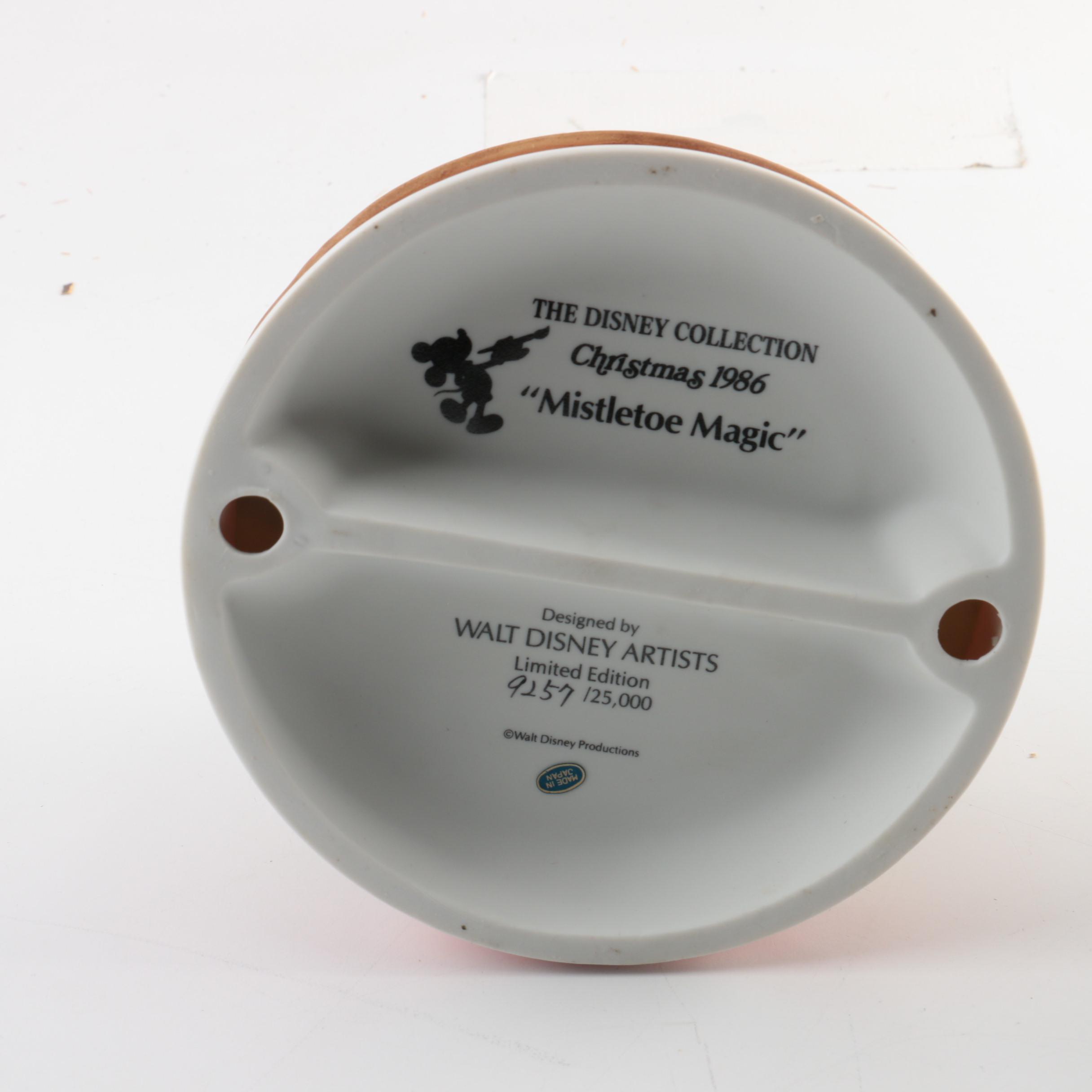 Pair of Disney Christmas Figurines