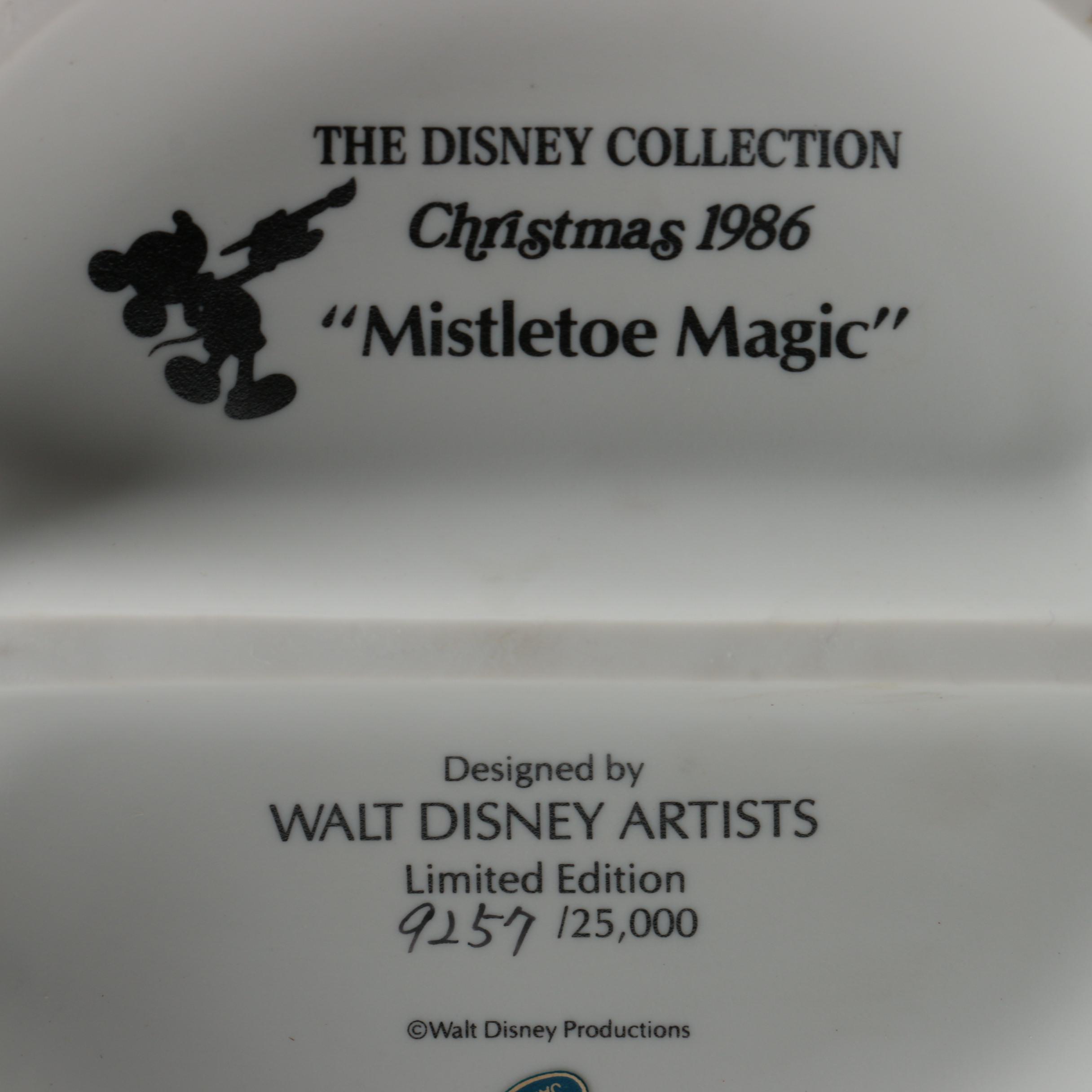 Pair of Disney Christmas Figurines