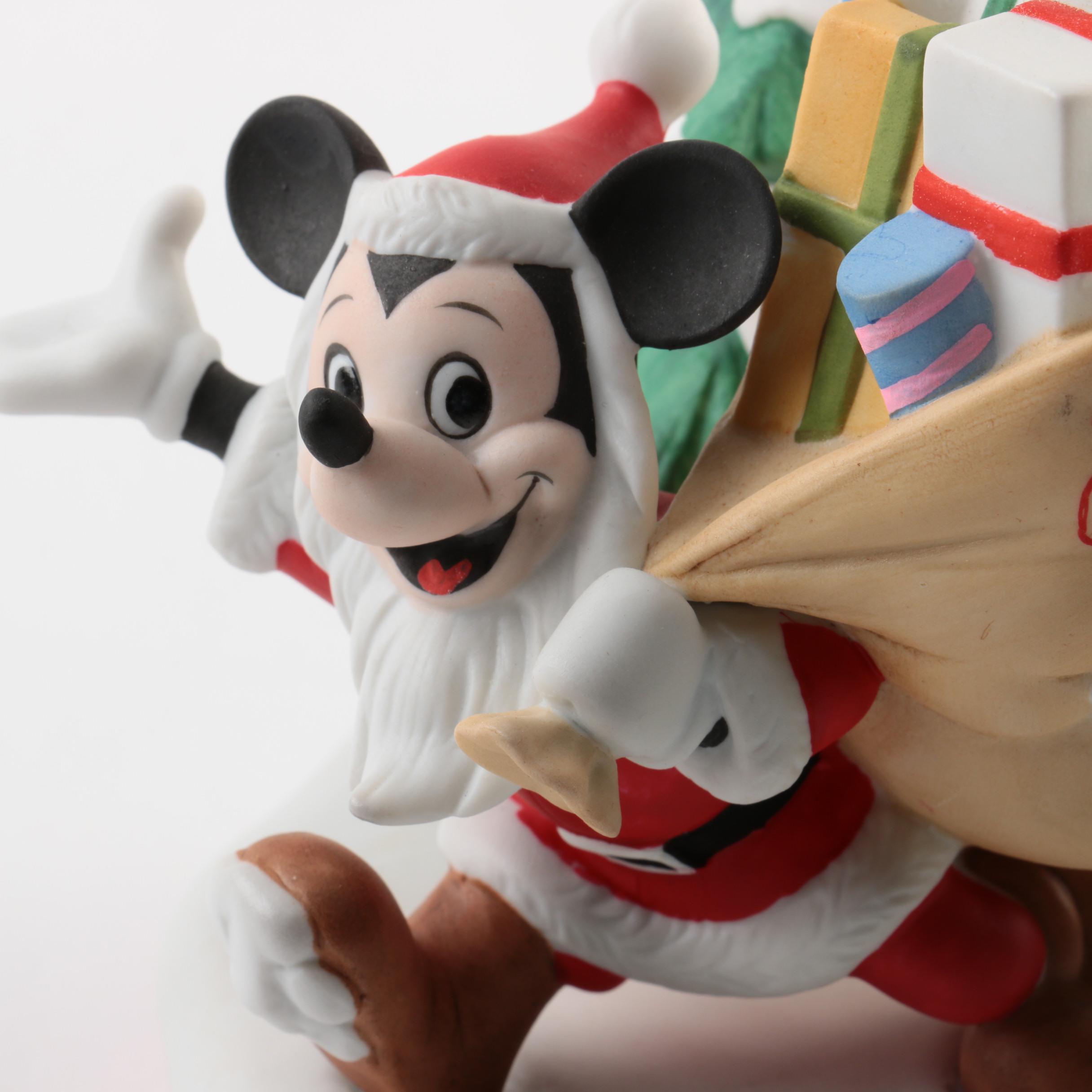 Pair of Disney Christmas Figurines