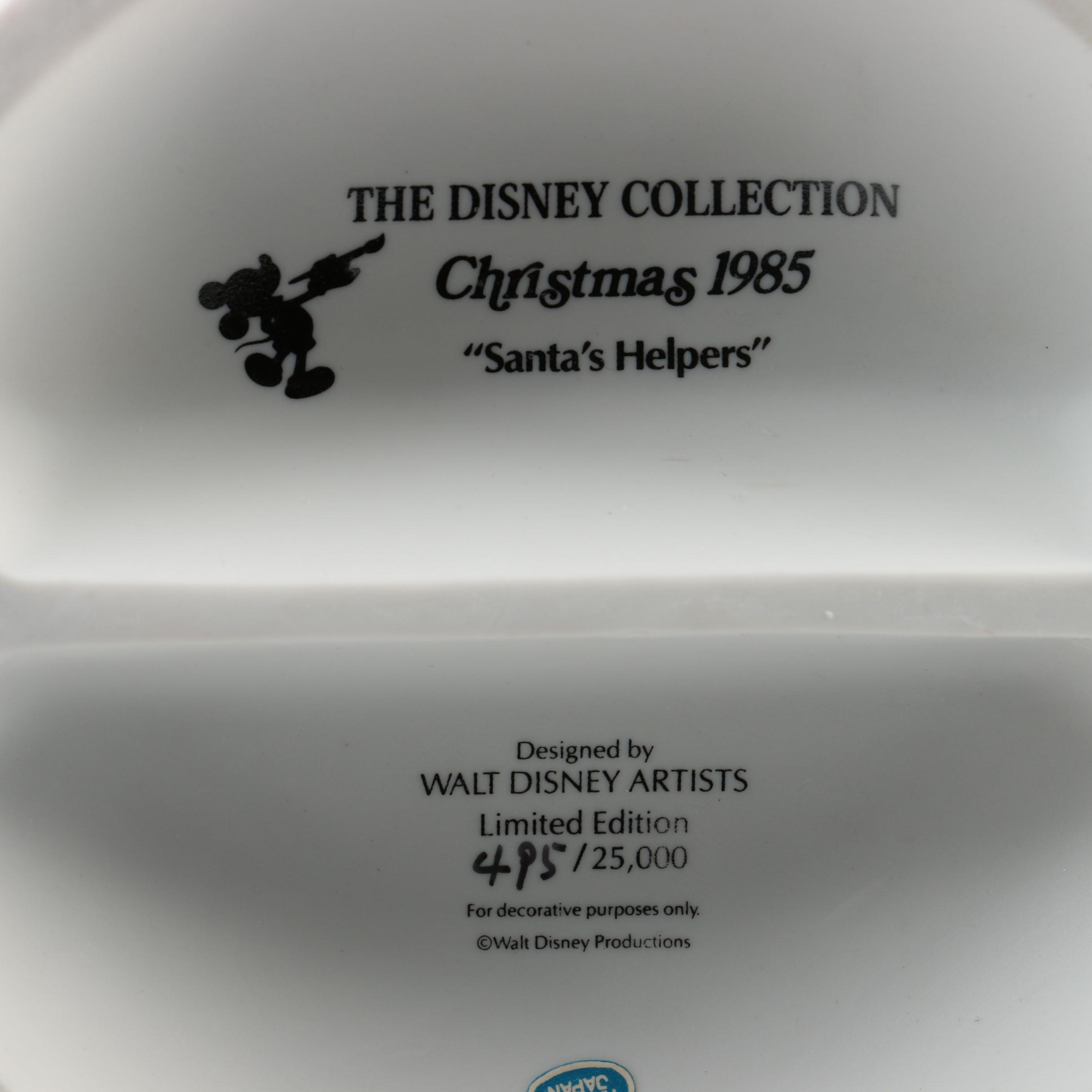Pair of Disney Christmas Figurines