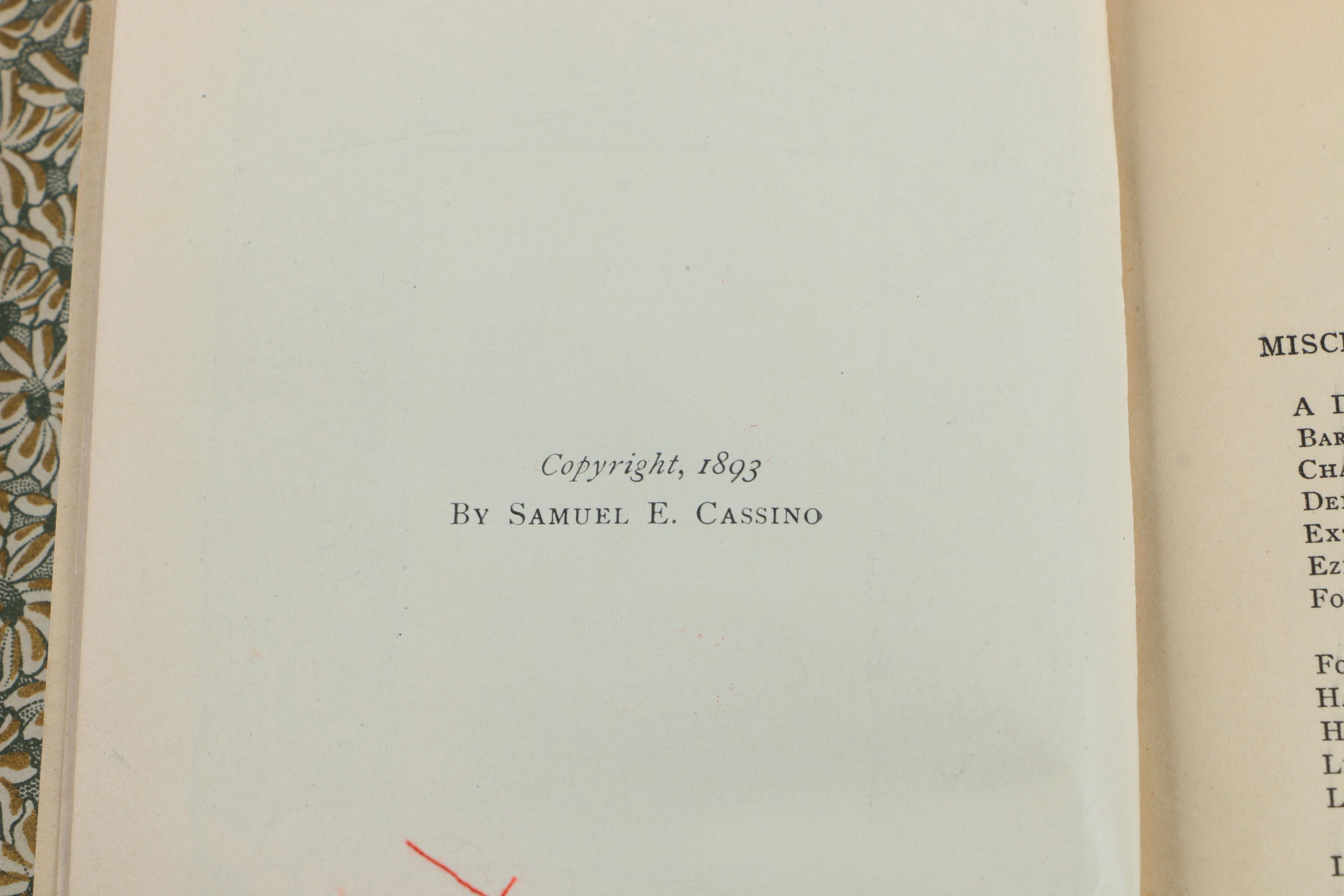 Assorted Antique Hardcover Poetry Books