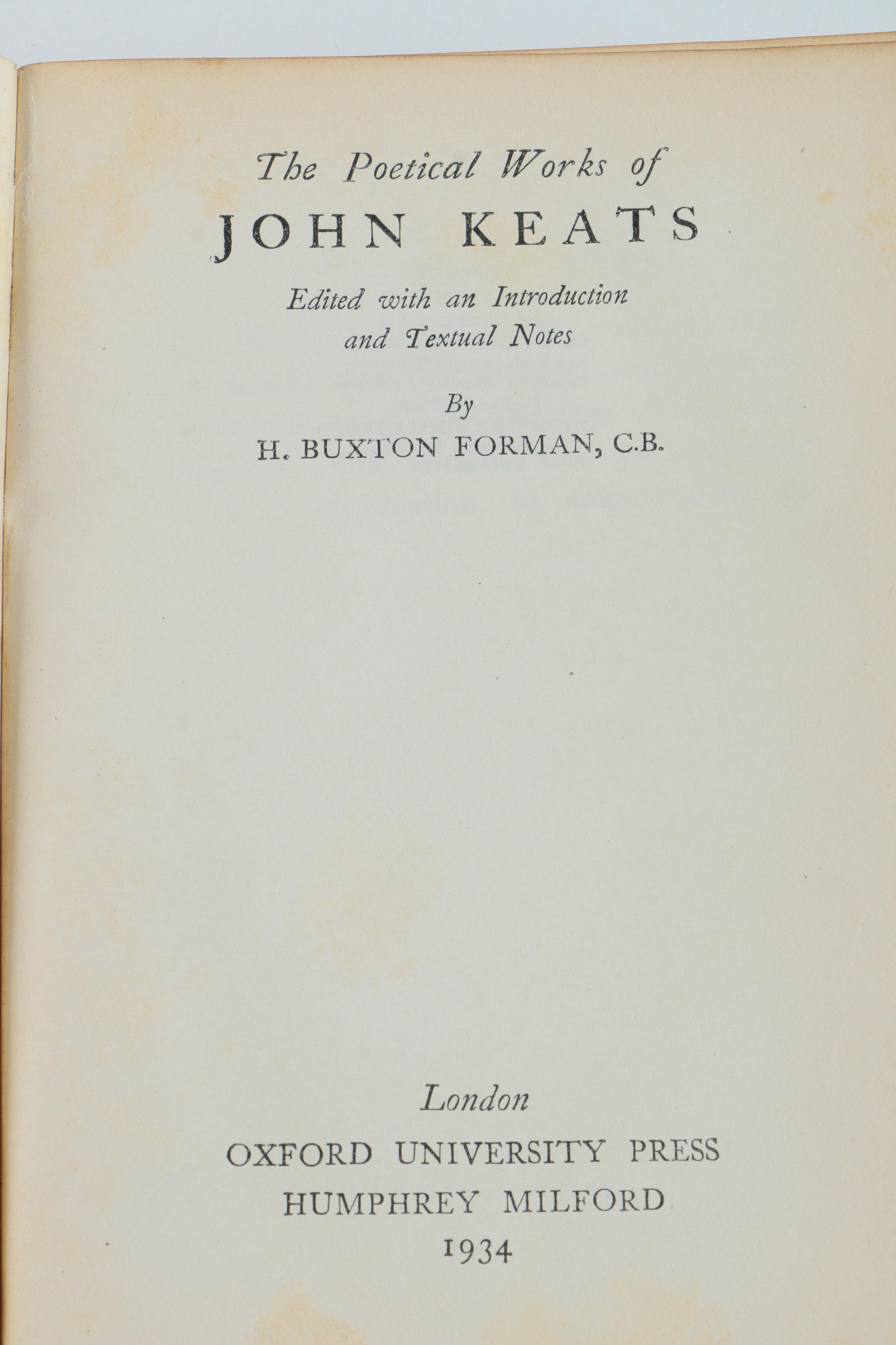 Assorted Antique Hardcover Poetry Books