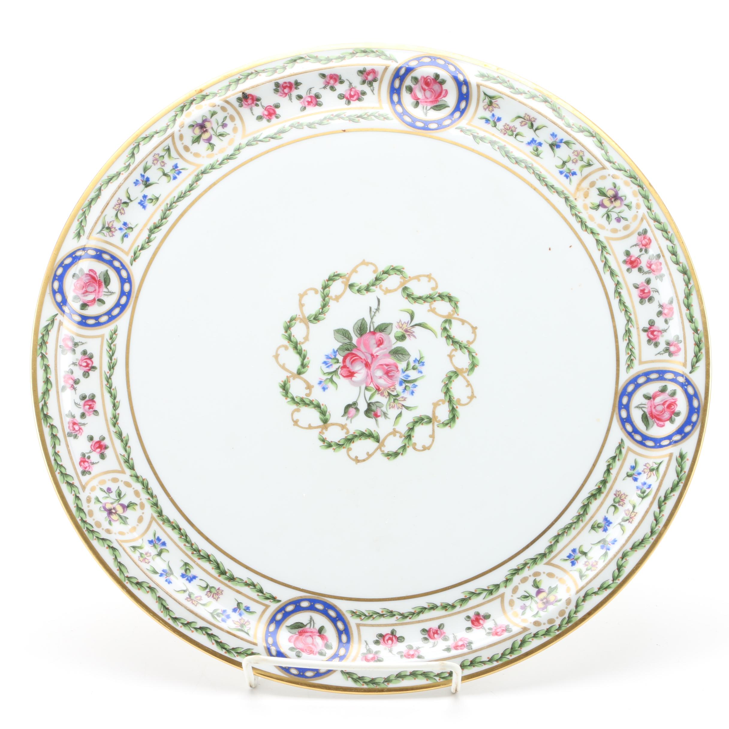 Haviland Limoges "Louveciennes" Porcelain Dinner Plate