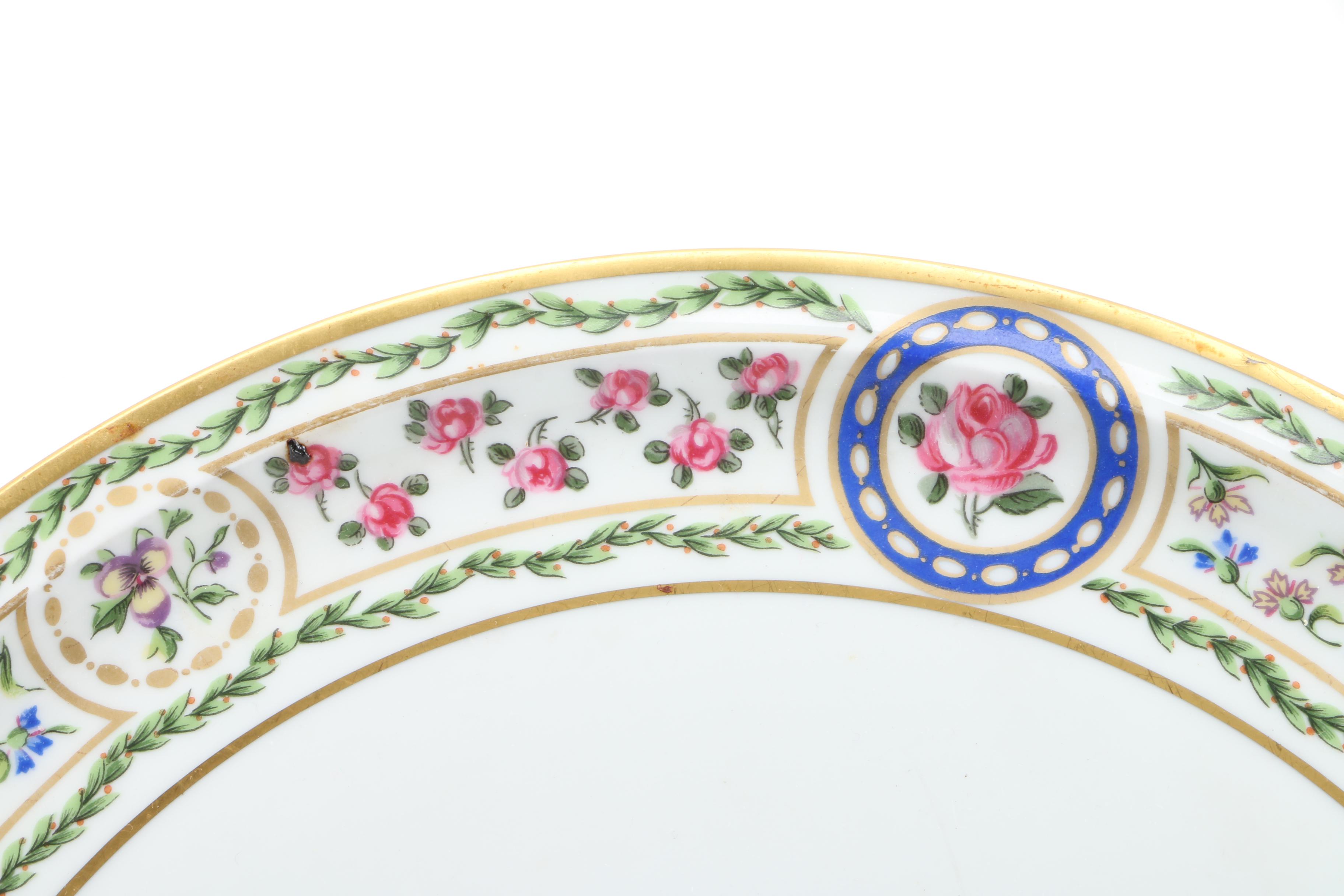 Haviland Limoges "Louveciennes" Porcelain Dinner Plate