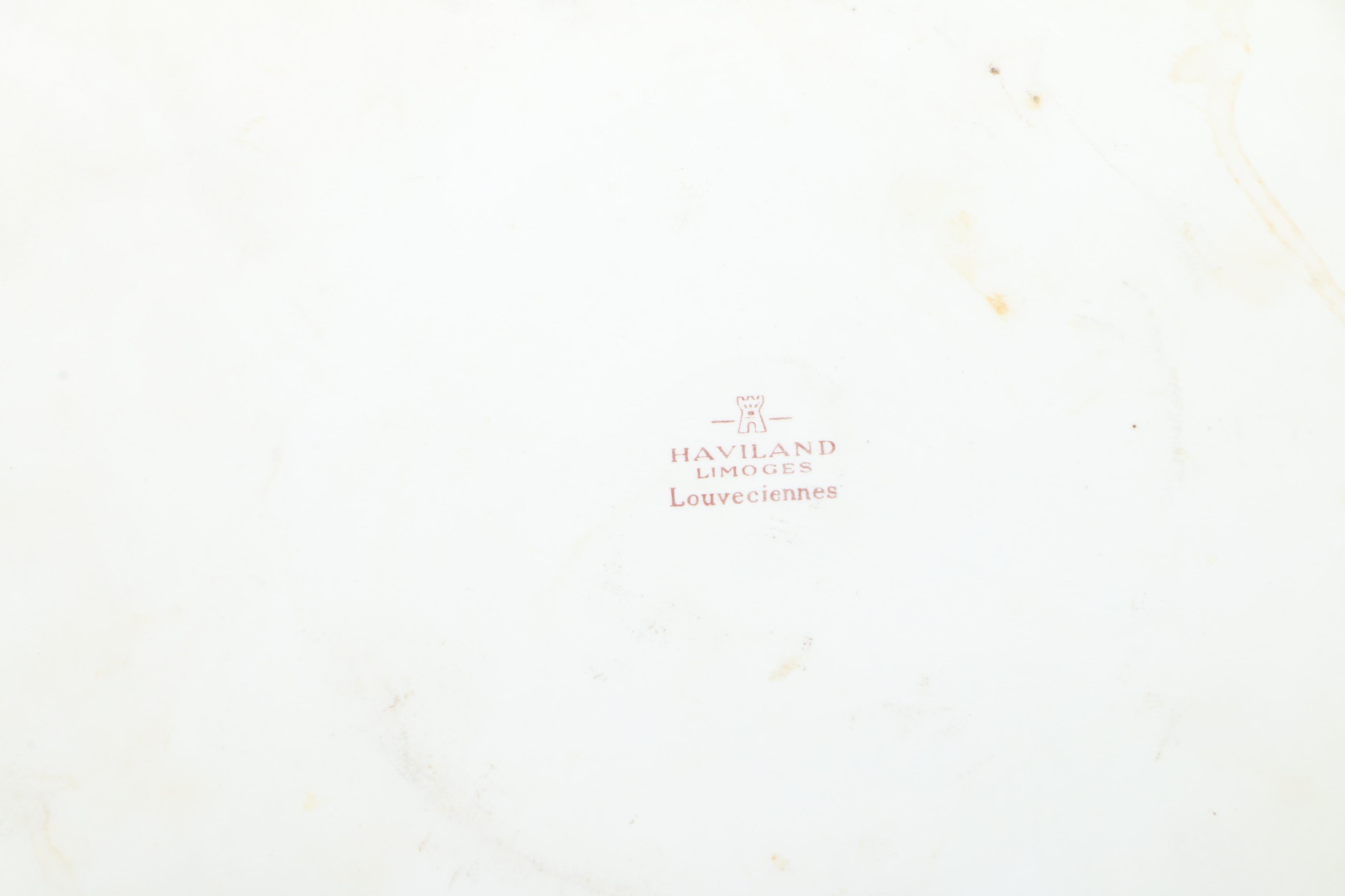 Haviland Limoges "Louveciennes" Porcelain Dinner Plate