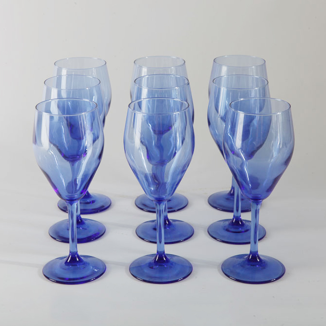 Blue Glassware Collection