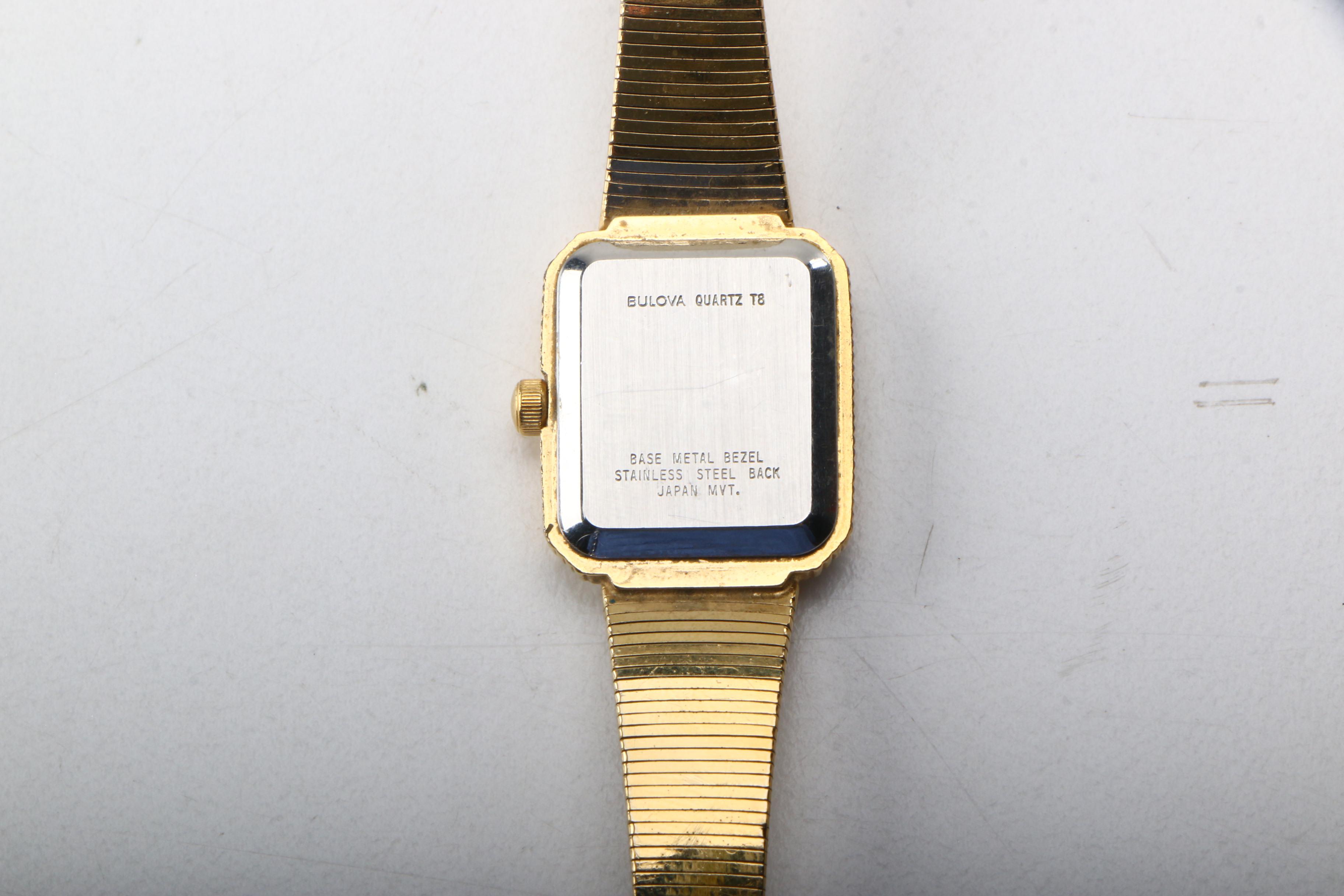 Grouping of Vinage Watches Including Pulsar and Bulova