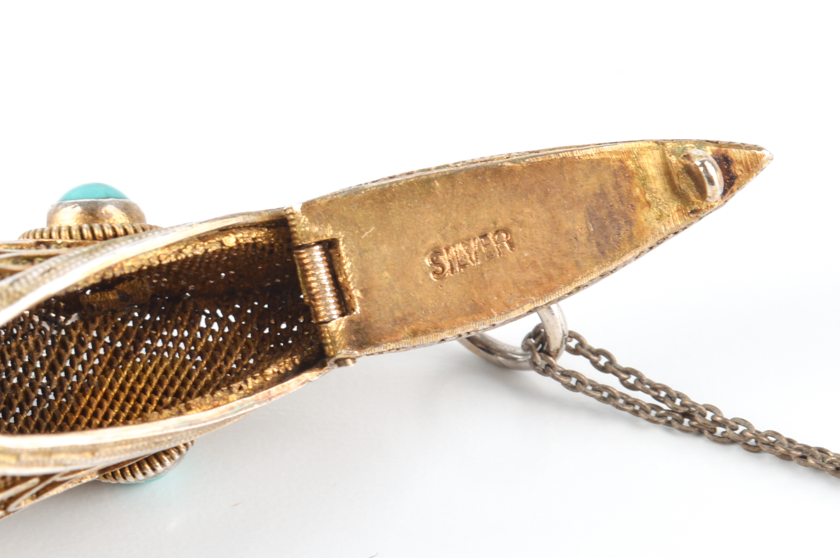 Vintage Articulated Sterling Silver Fish Pendant