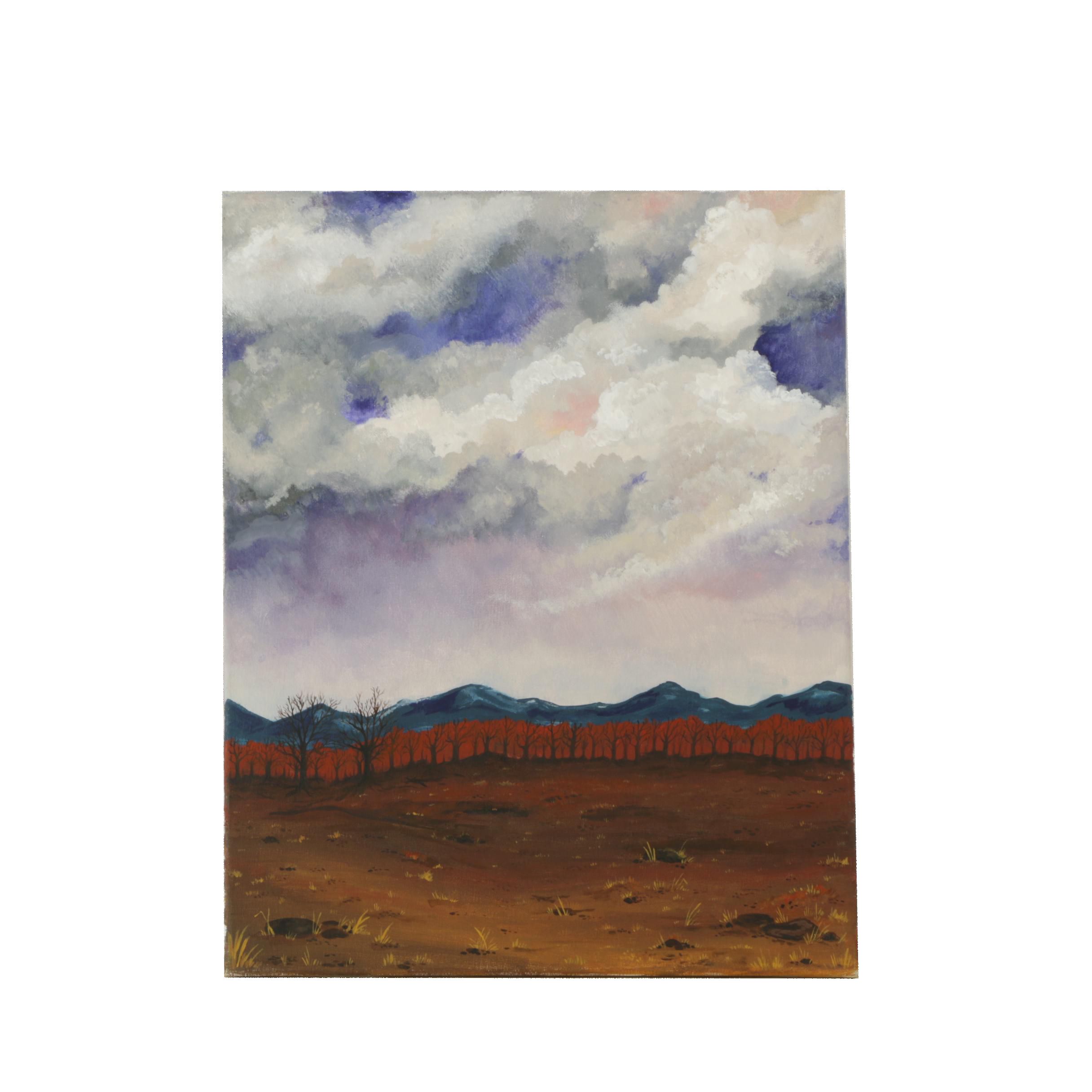 Oil Painting on Canvas of Desert Landscape by Tammara