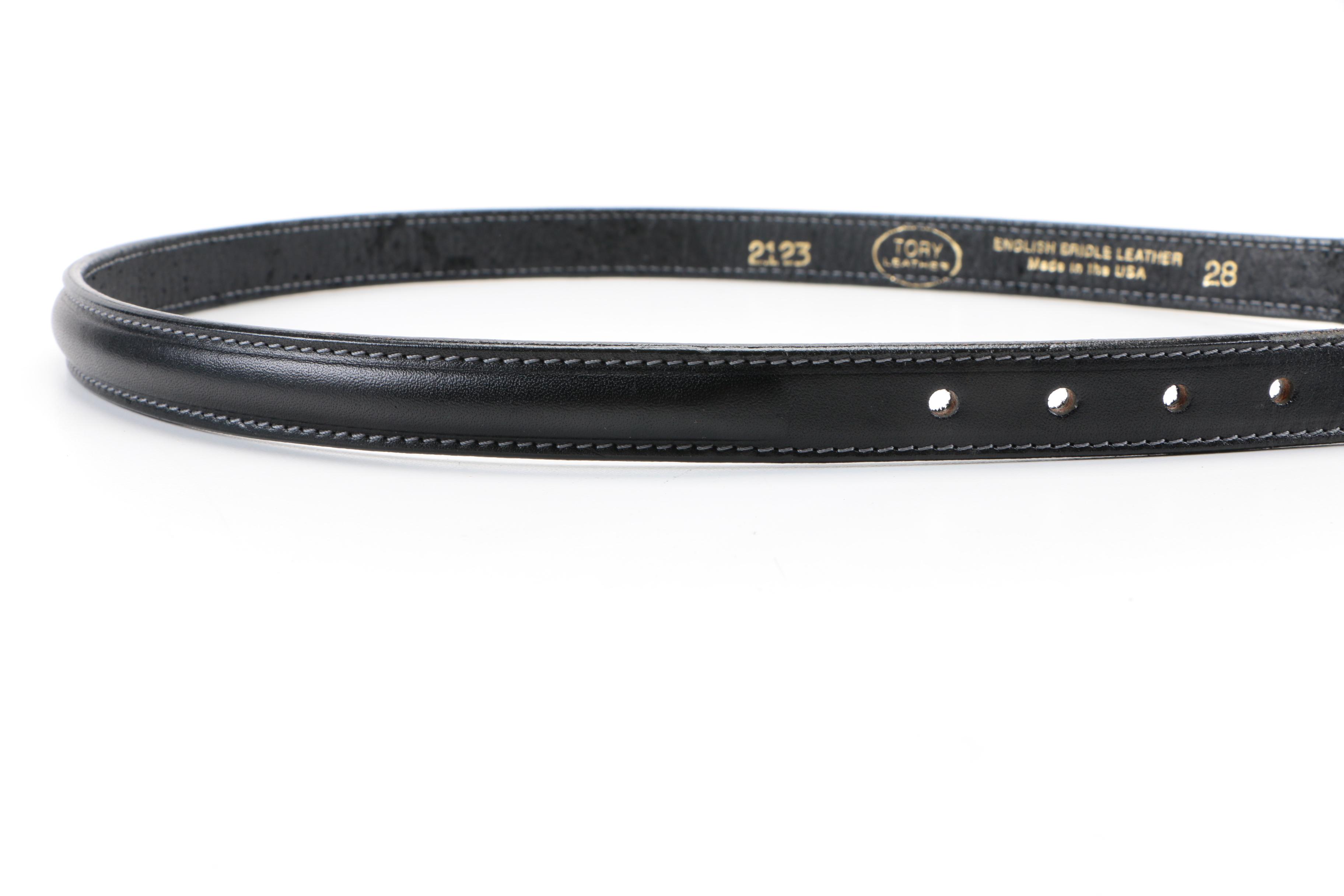 Chit Vogt Sterling Silver and Leather Belt