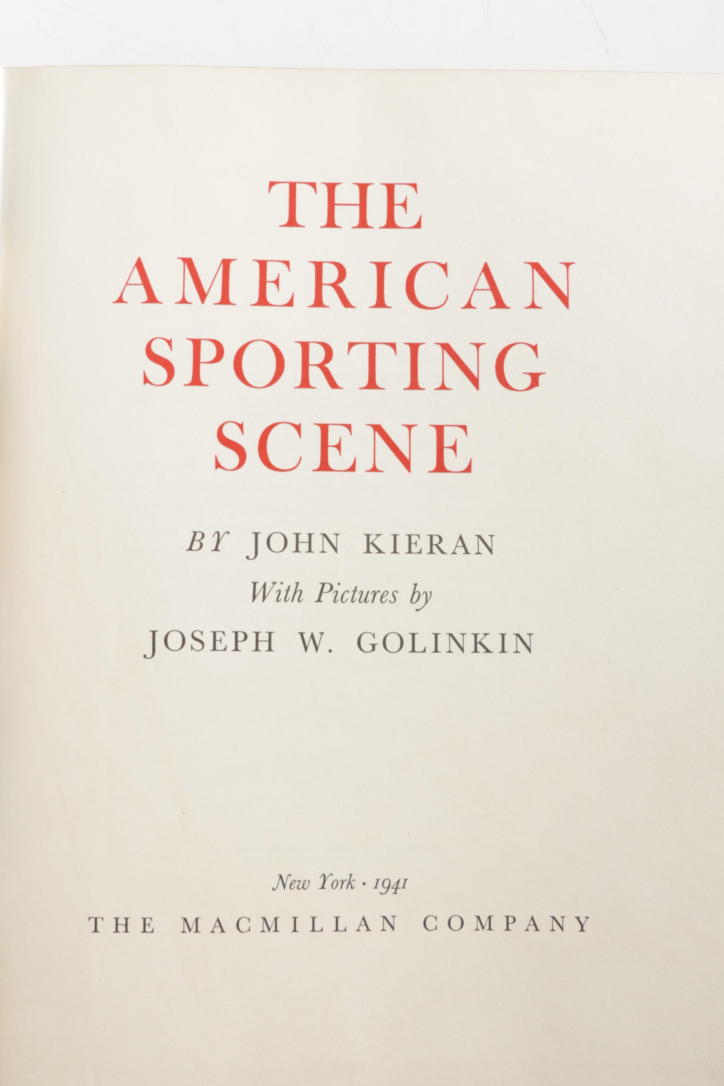 1941 First Printing "The American Sporting Scene" and 1940s Bird Guide