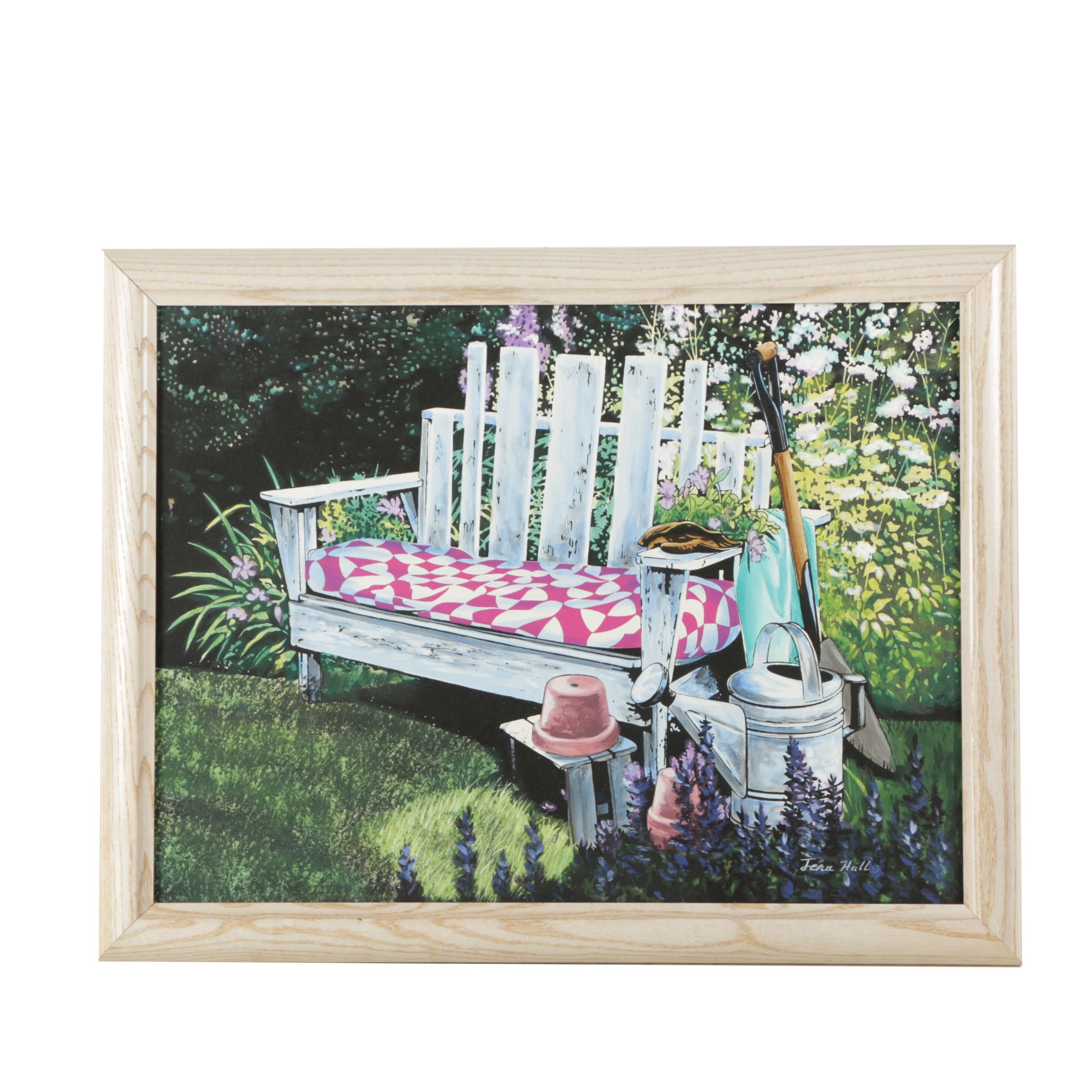 Embellished Serigraph on Canvas