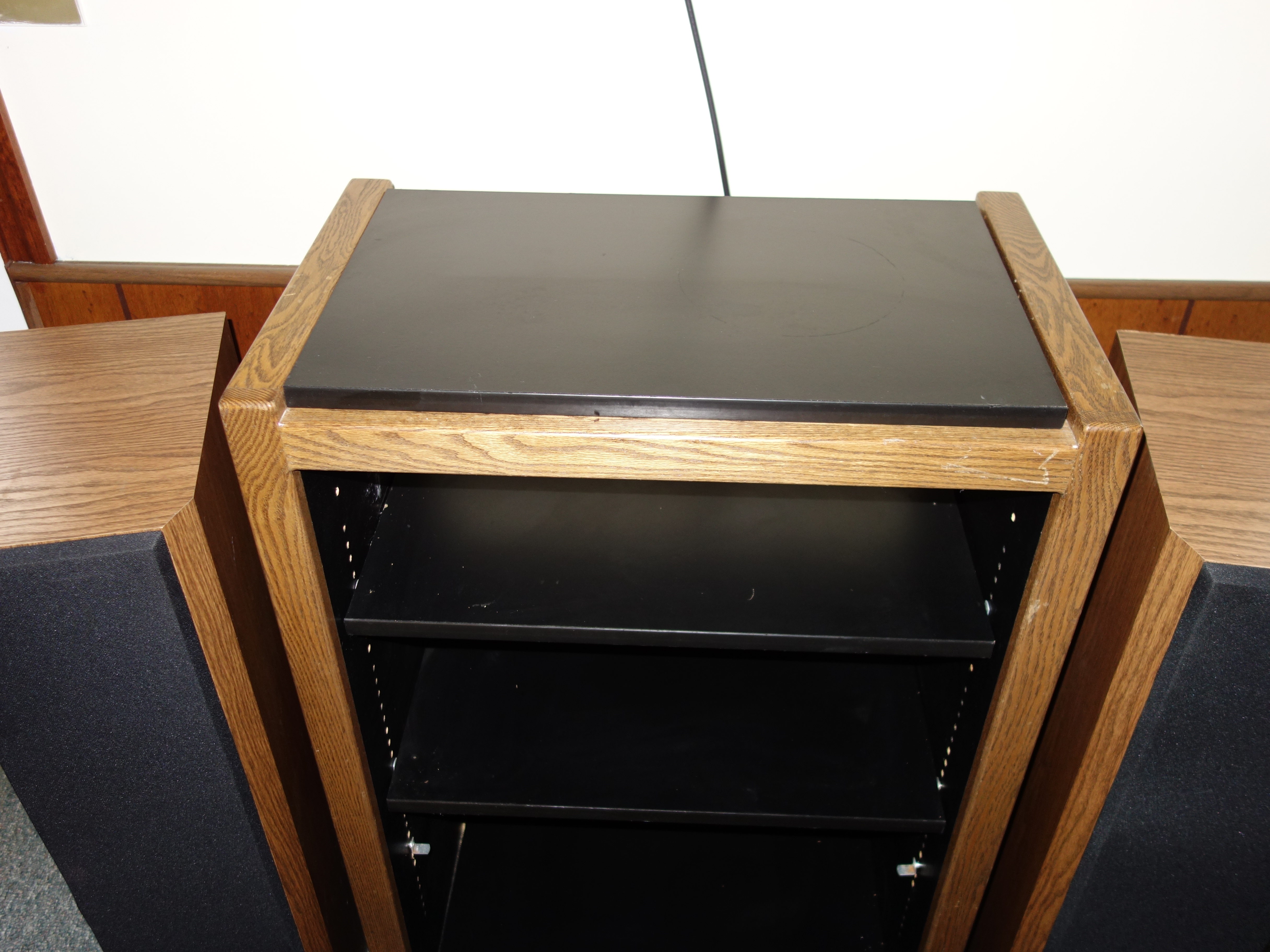 Venturi Floor Speakers and Stereo System Cabinet