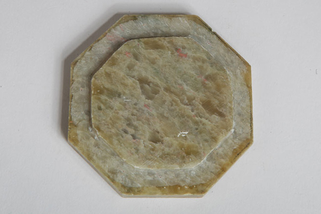 Soapstone Trinket Box with Shell Inlay