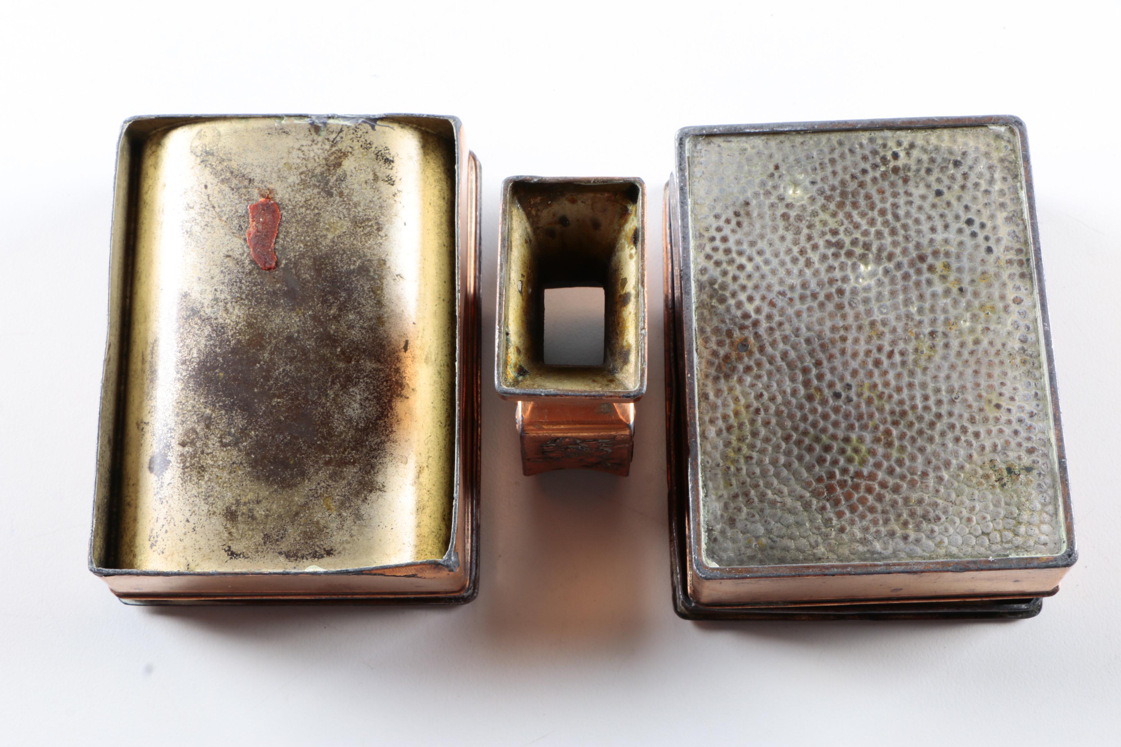 Vintage Mid-Century Japanese Nikko Cigarette Smoking Set