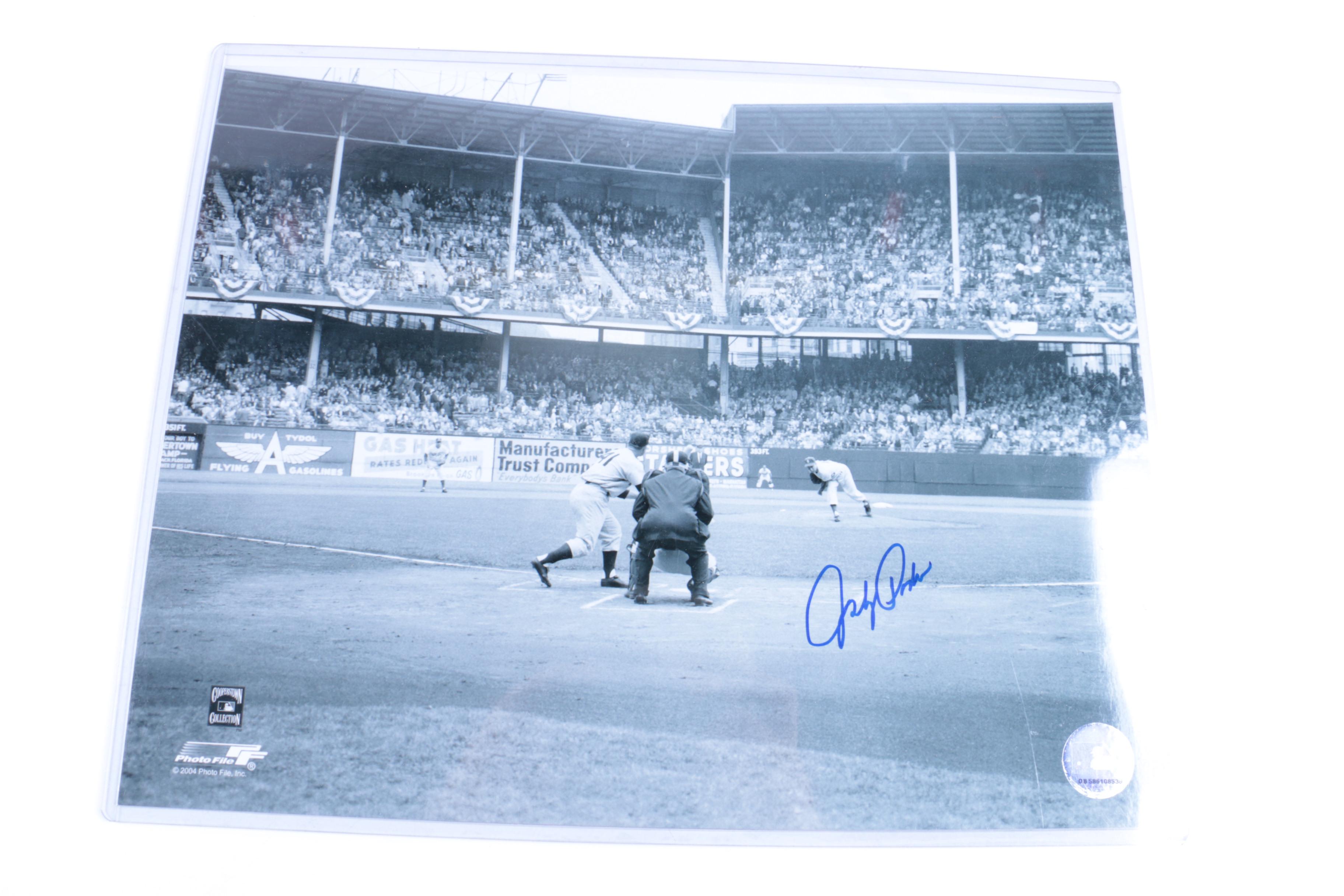 Signed Johnny Podres and Collection of World Series Programs