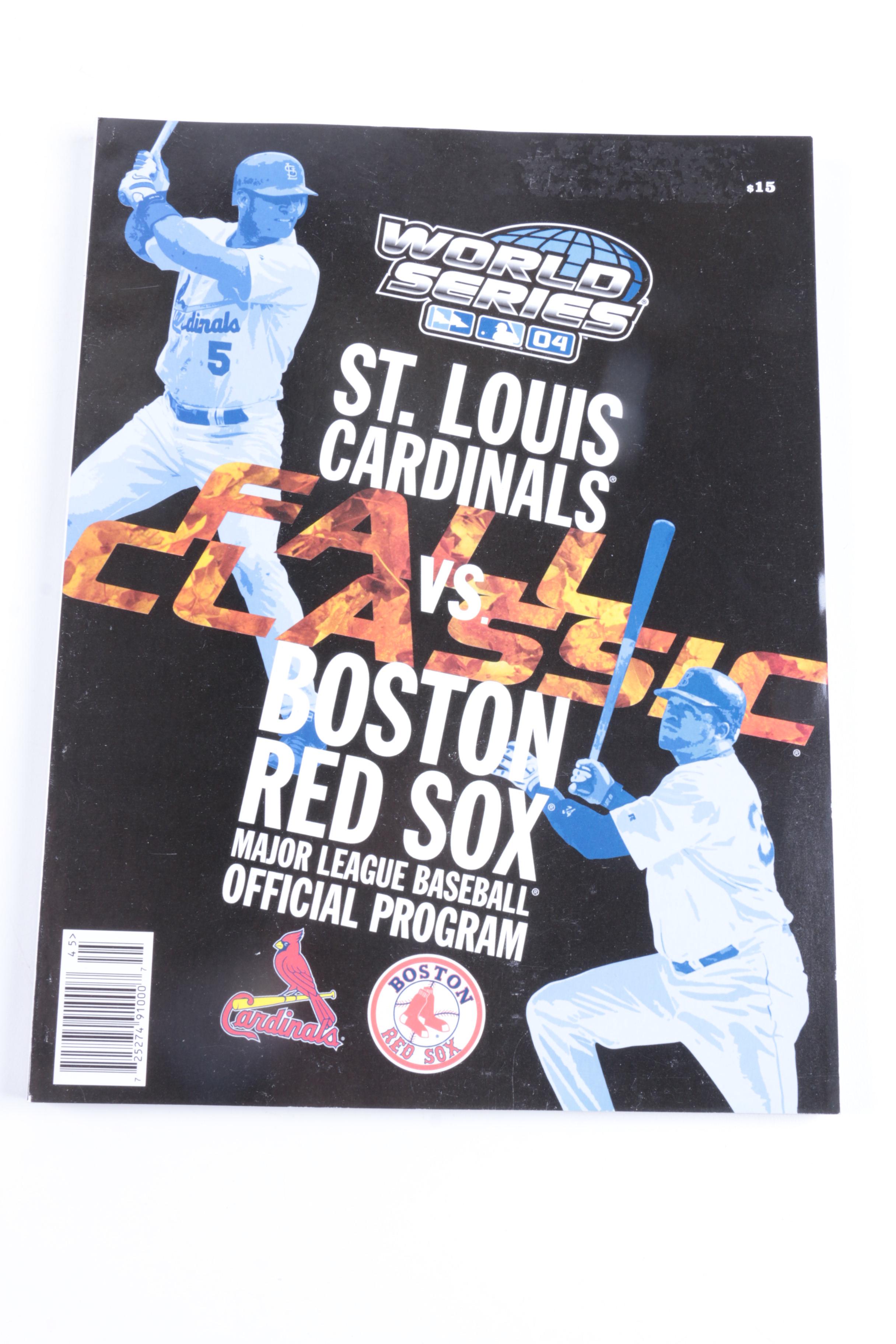 Signed Johnny Podres and Collection of World Series Programs