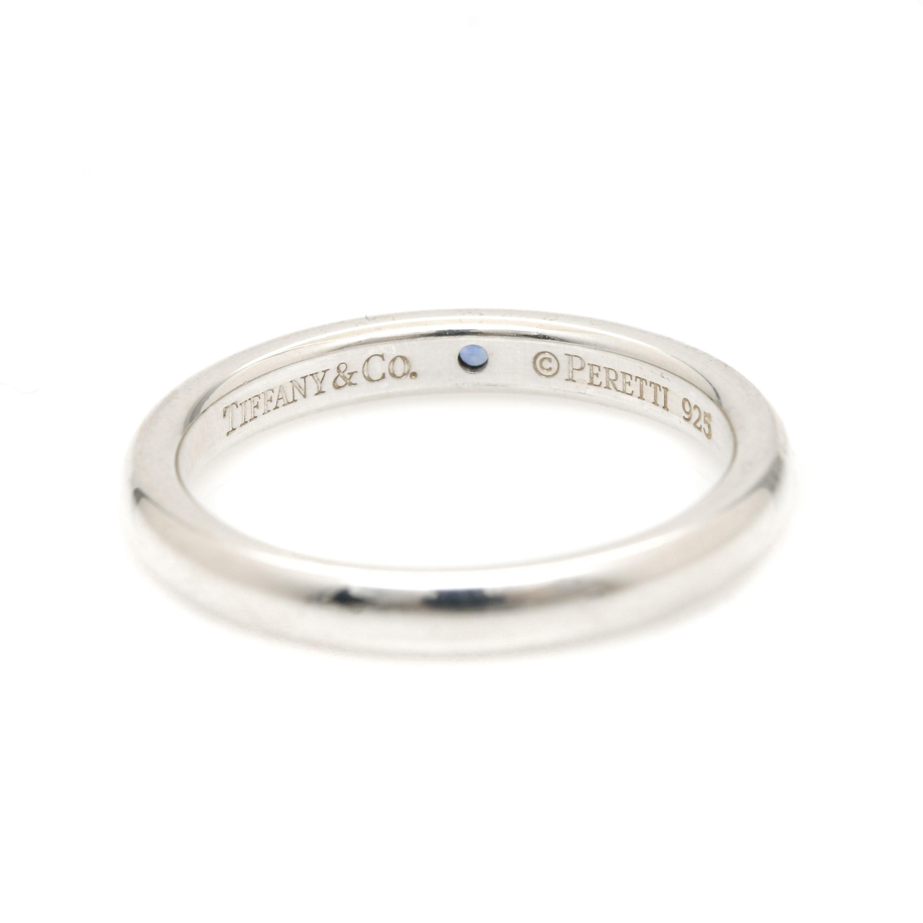 Elsa Peretti Tiffany & Co. Sterling Silver Sapphire Ring