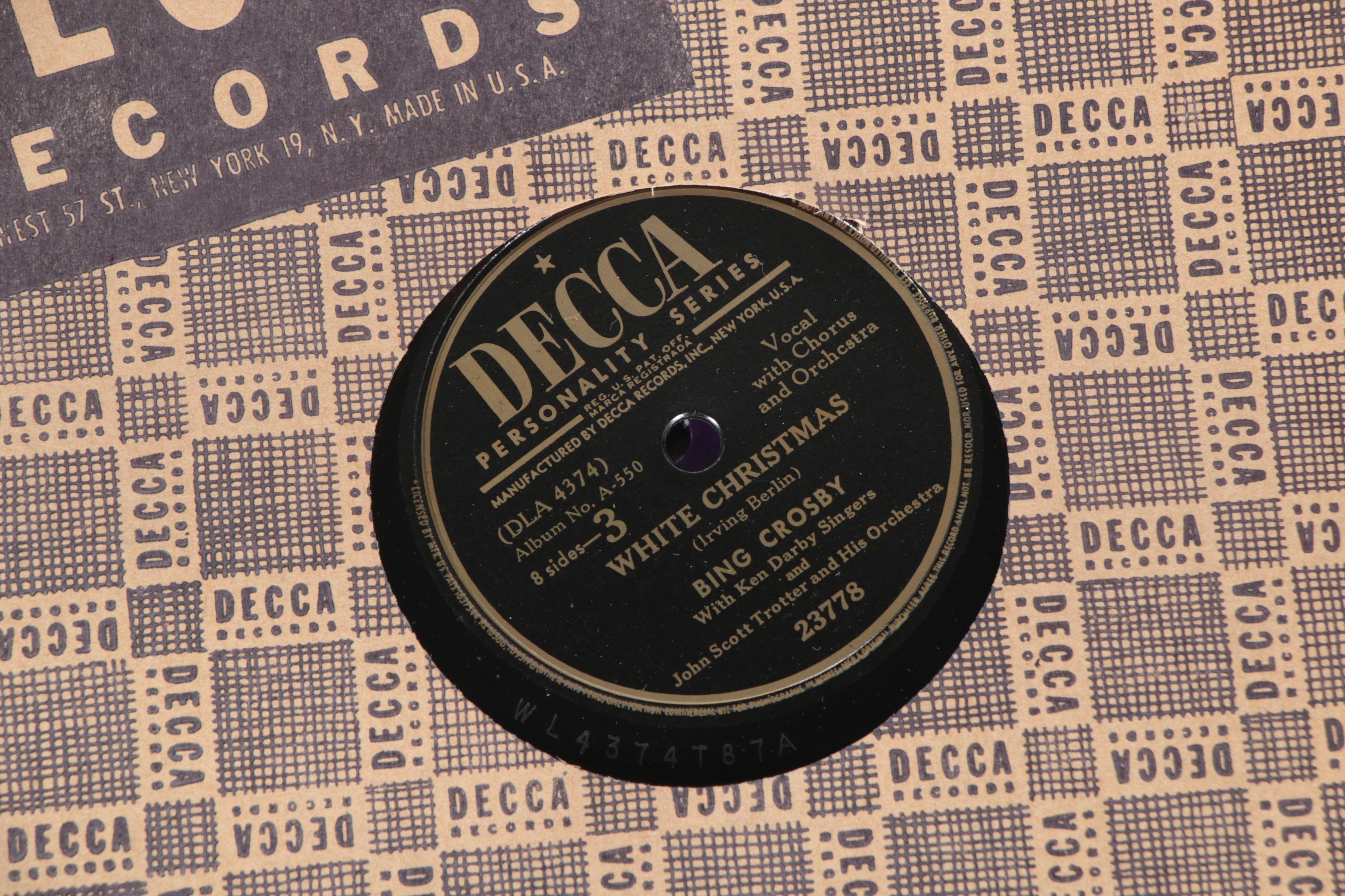 Bing Crosby, Frank Sinatra, and other 78 rpm Holiday Records