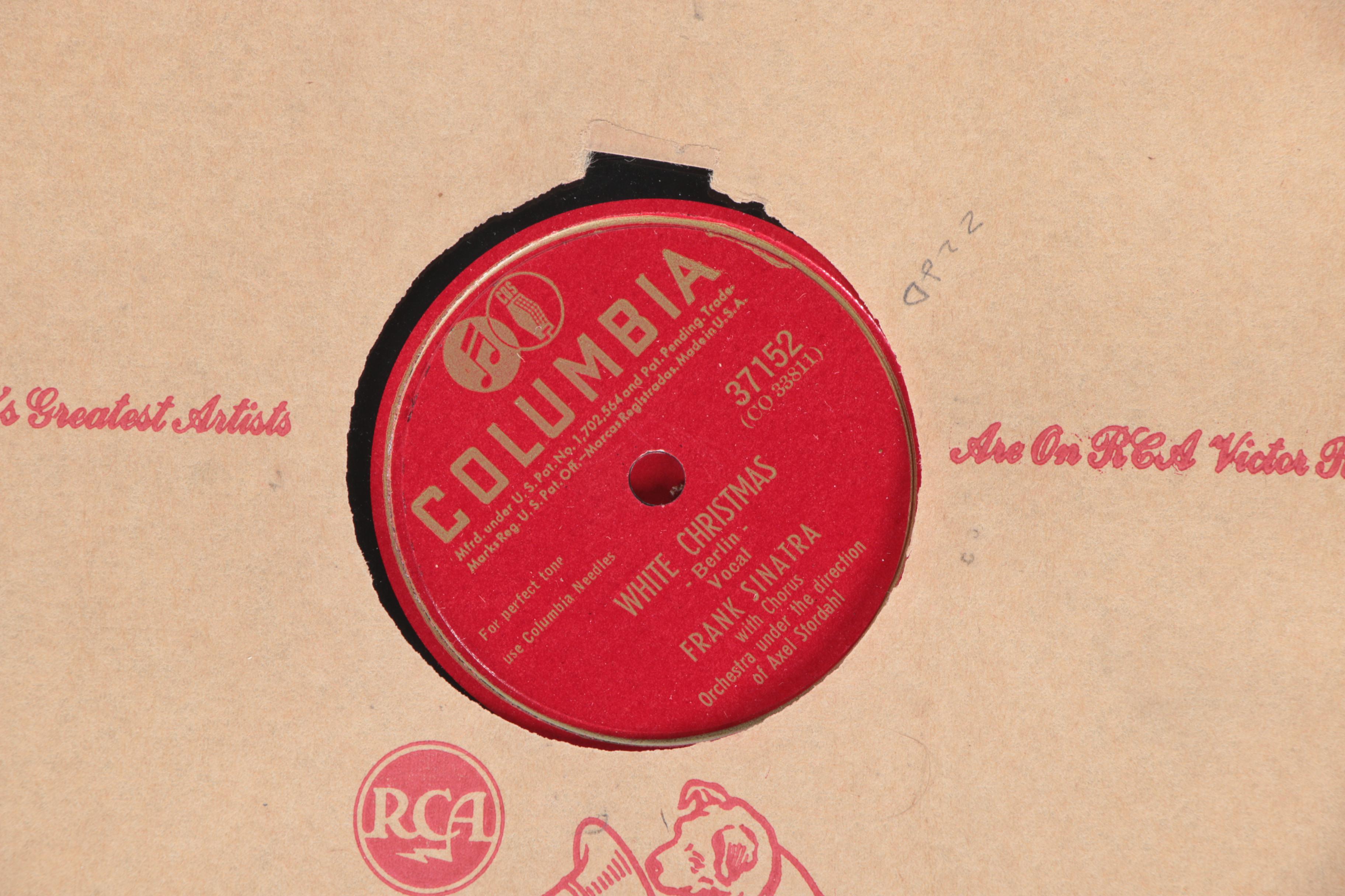 Bing Crosby, Frank Sinatra, and other 78 rpm Holiday Records