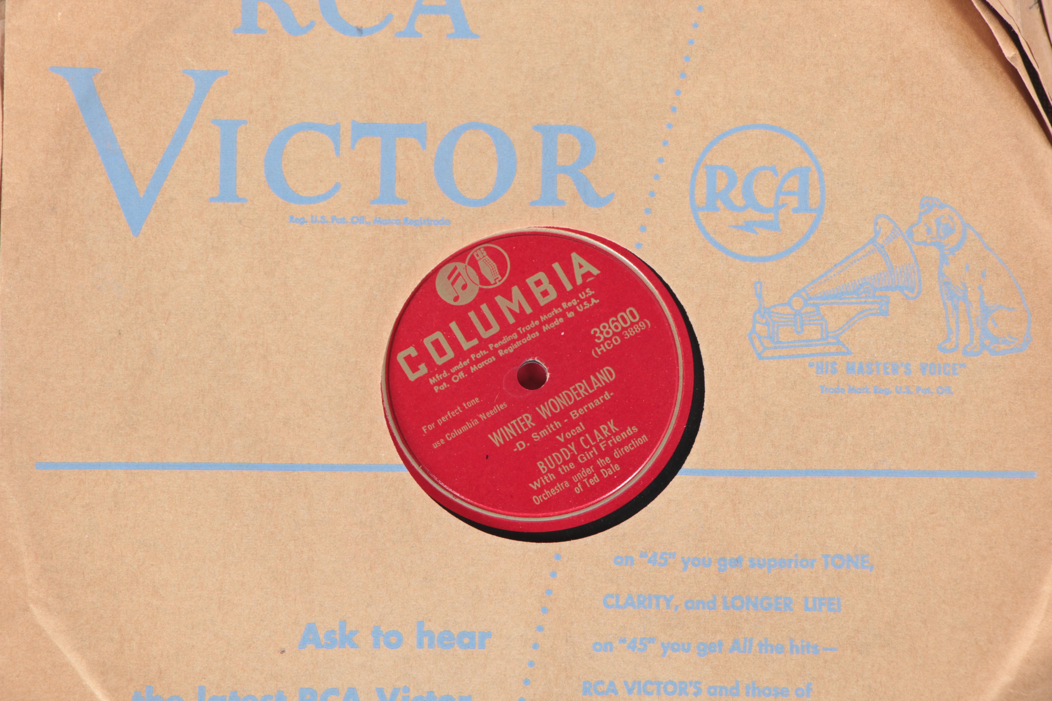 Bing Crosby, Frank Sinatra, and other 78 rpm Holiday Records