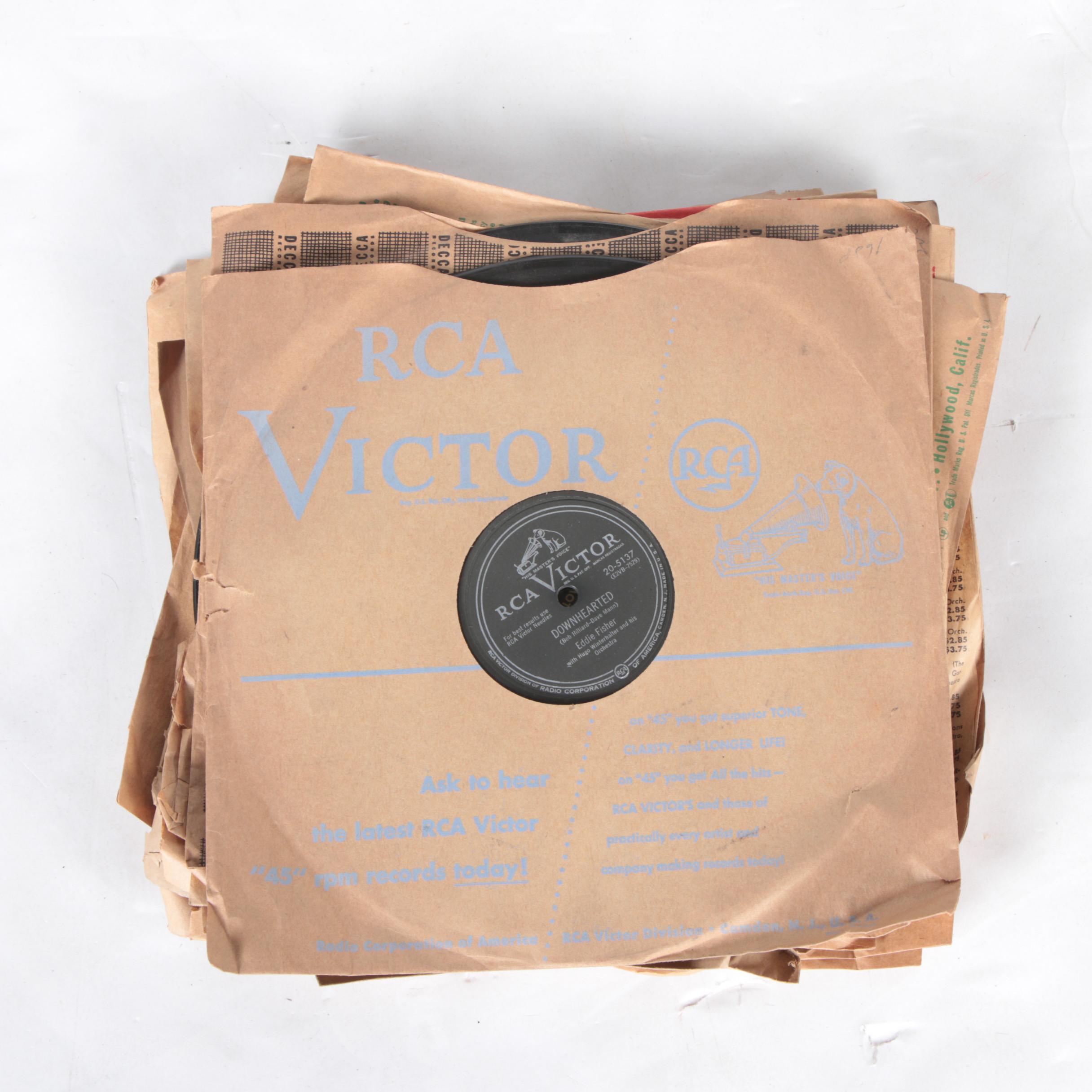 Bing Crosby, Frank Sinatra, and other 78 rpm Holiday Records