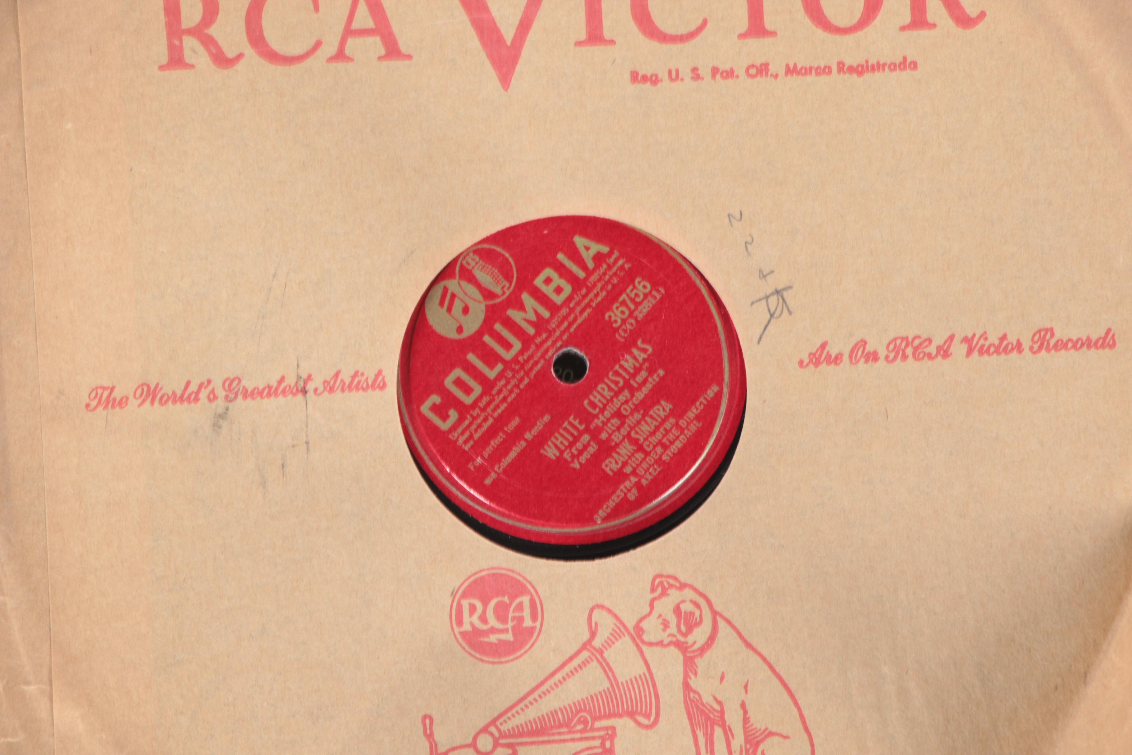 Bing Crosby, Frank Sinatra, and other 78 rpm Holiday Records