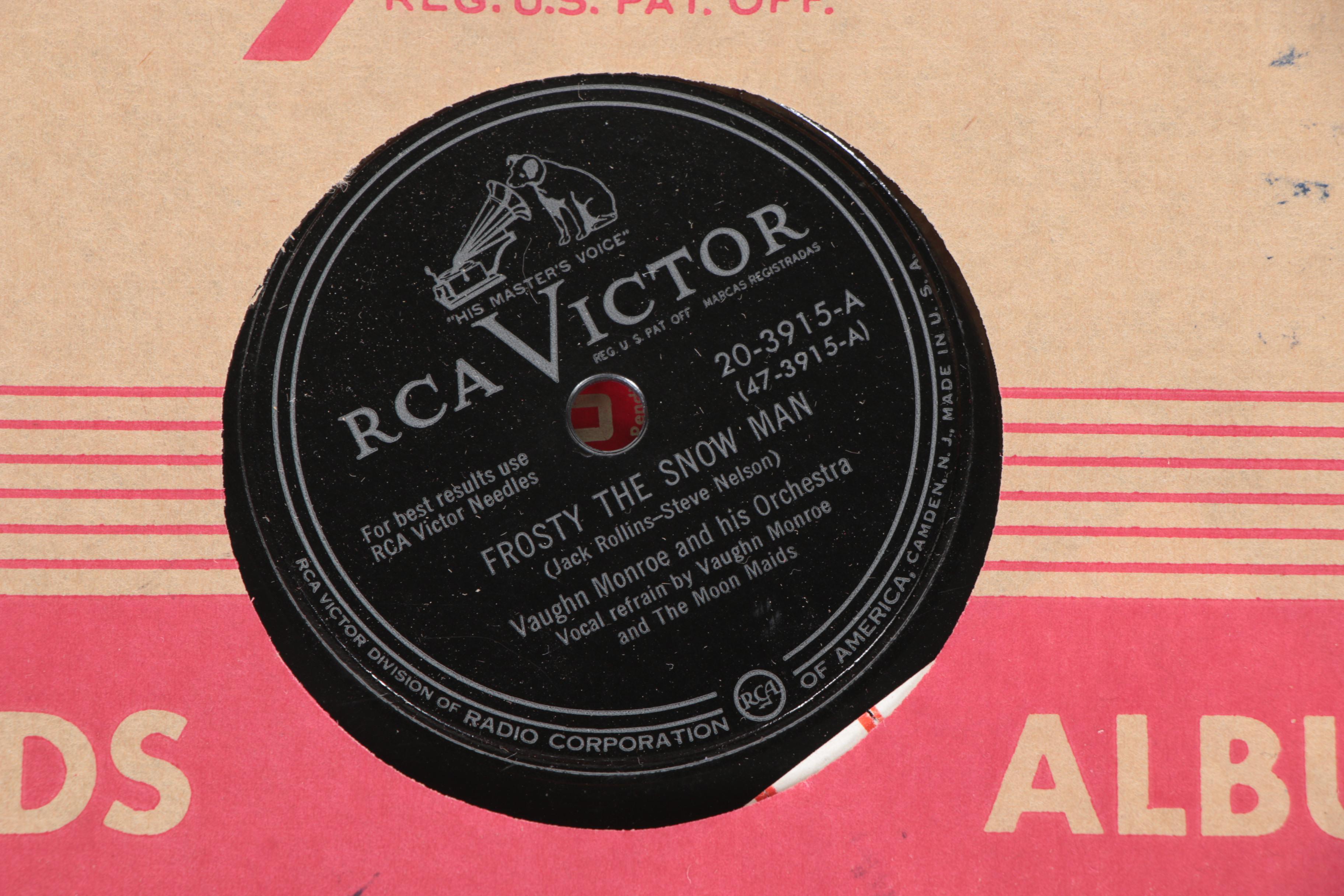 Bing Crosby, Frank Sinatra, and other 78 rpm Holiday Records