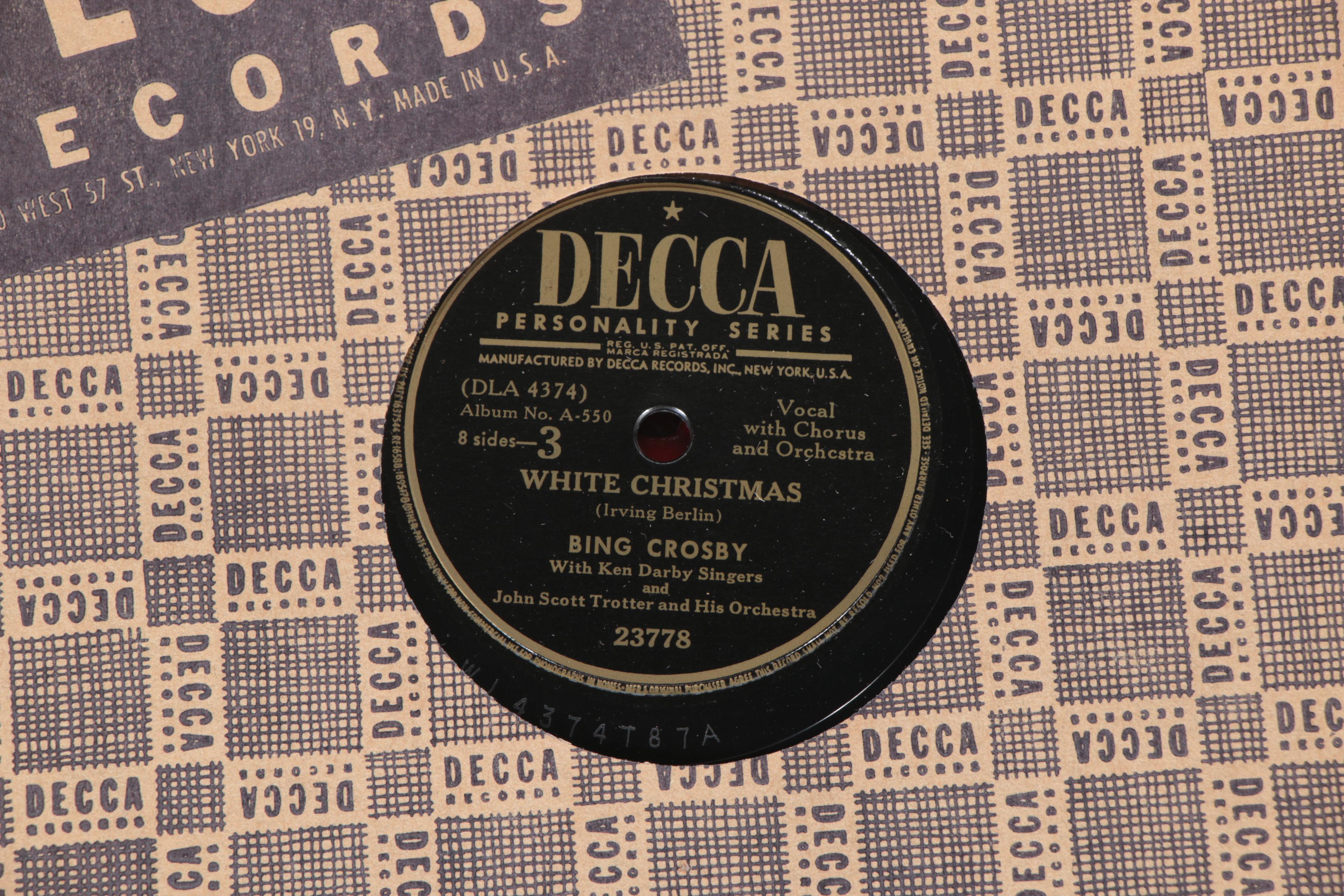 Bing Crosby, Frank Sinatra, and other 78 rpm Holiday Records