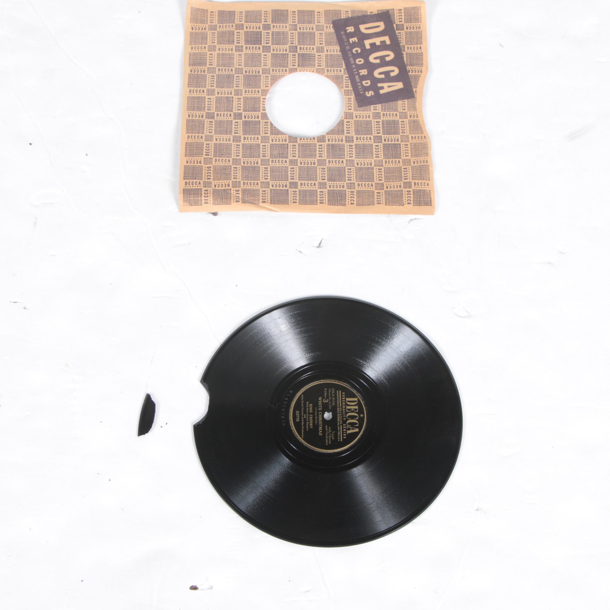 Bing Crosby, Frank Sinatra, and other 78 rpm Holiday Records