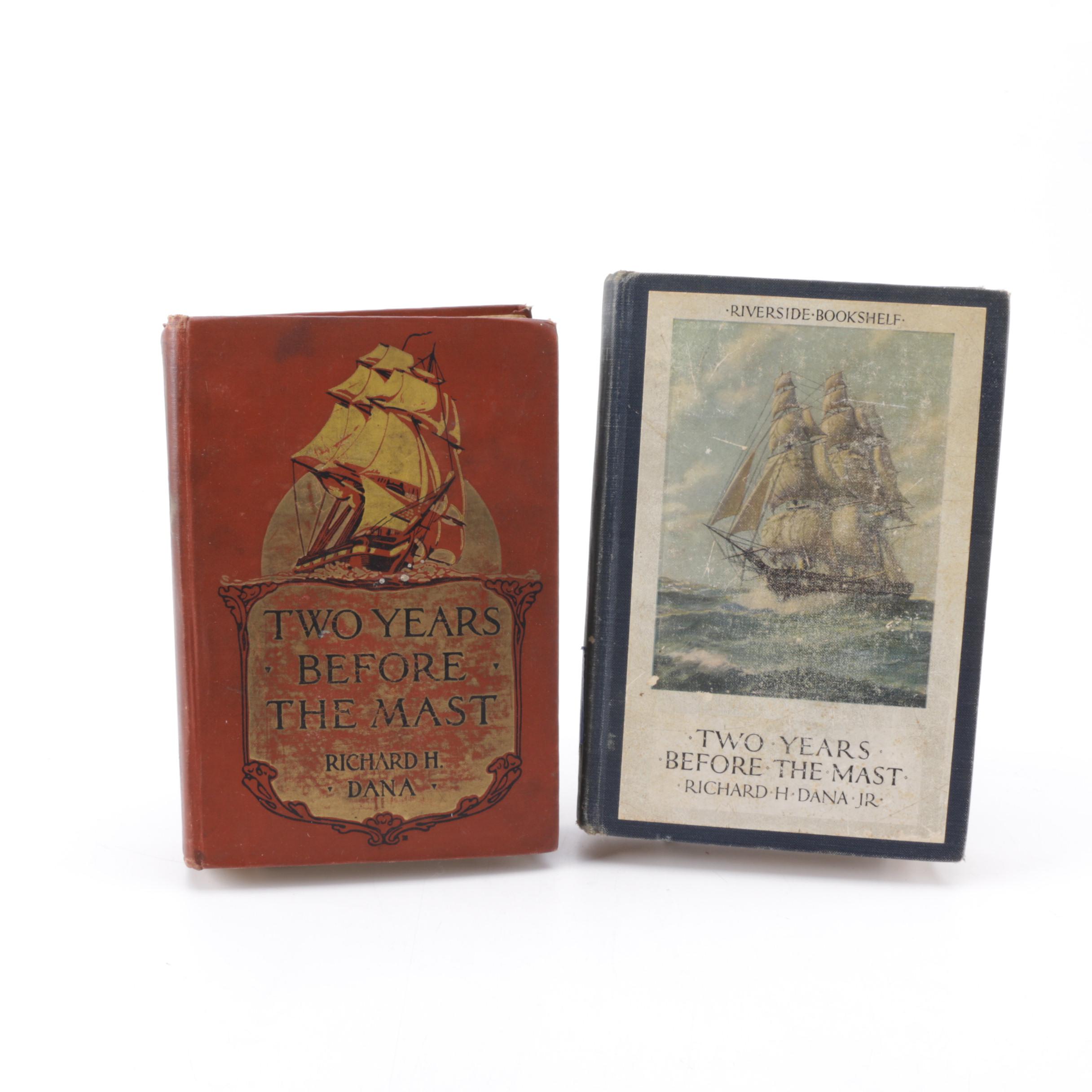 Two Copies of "Two Years Before the Mast" by Richard Henry Dana Jr.