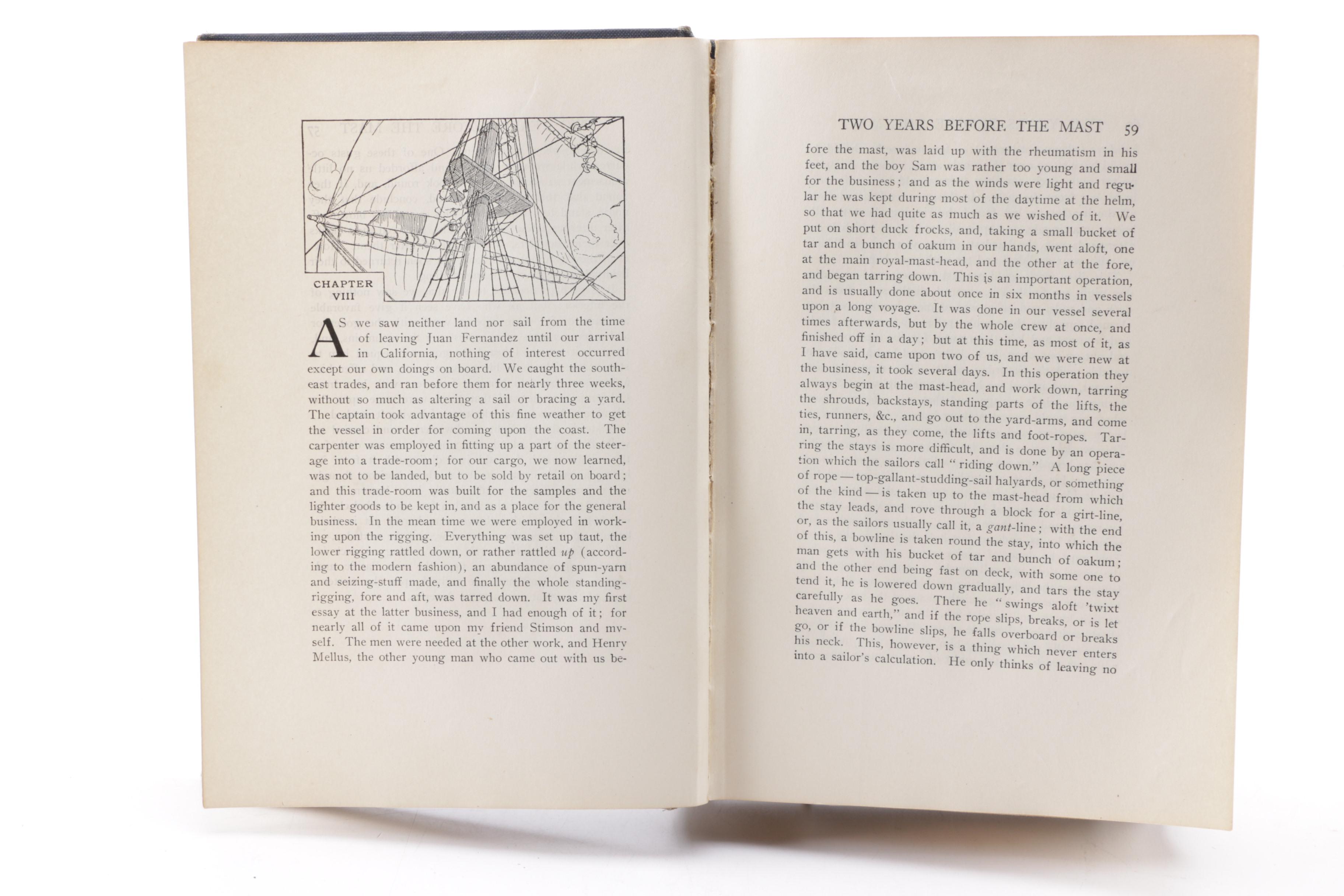 Two Copies of "Two Years Before the Mast" by Richard Henry Dana Jr.