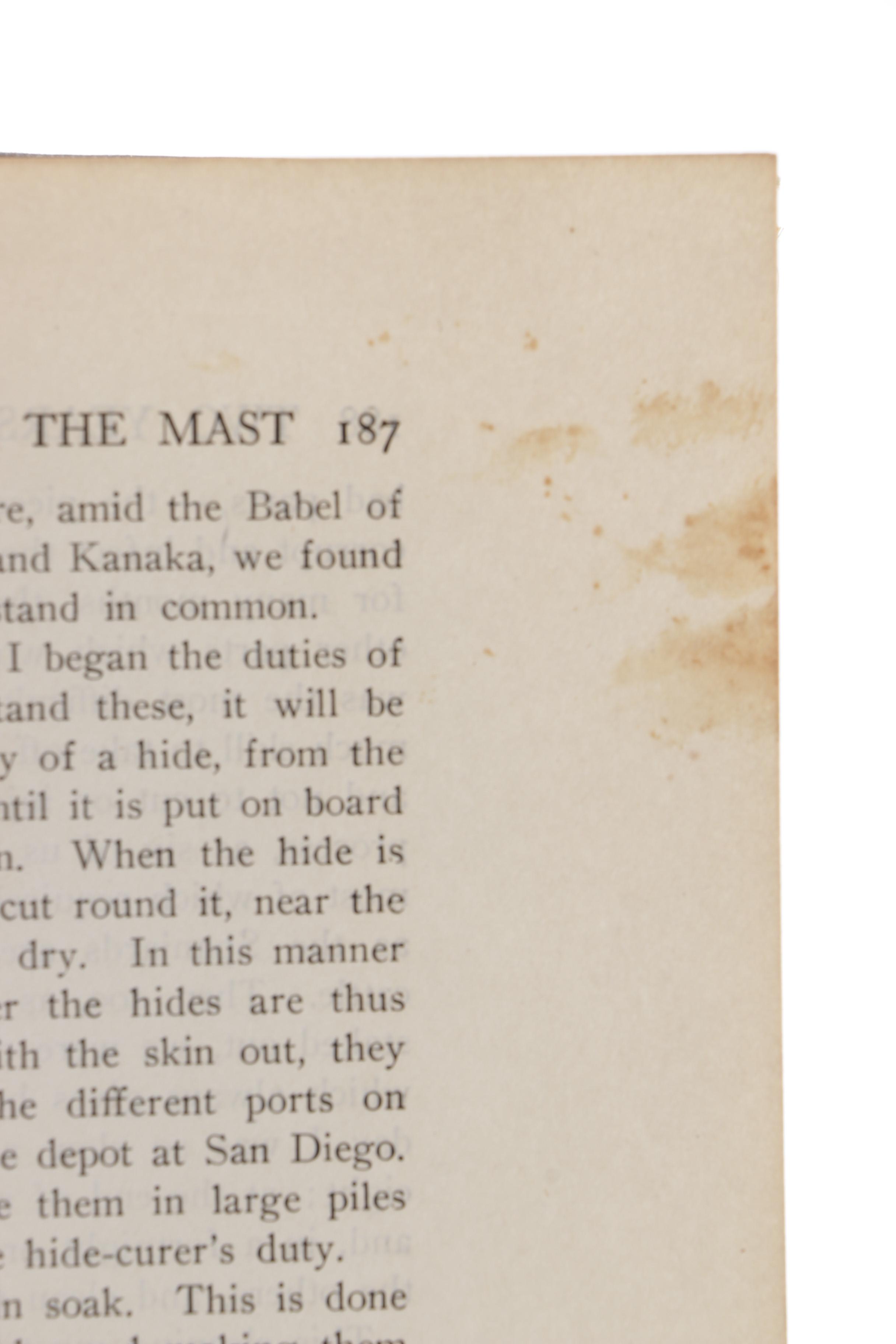 Two Copies of "Two Years Before the Mast" by Richard Henry Dana Jr.
