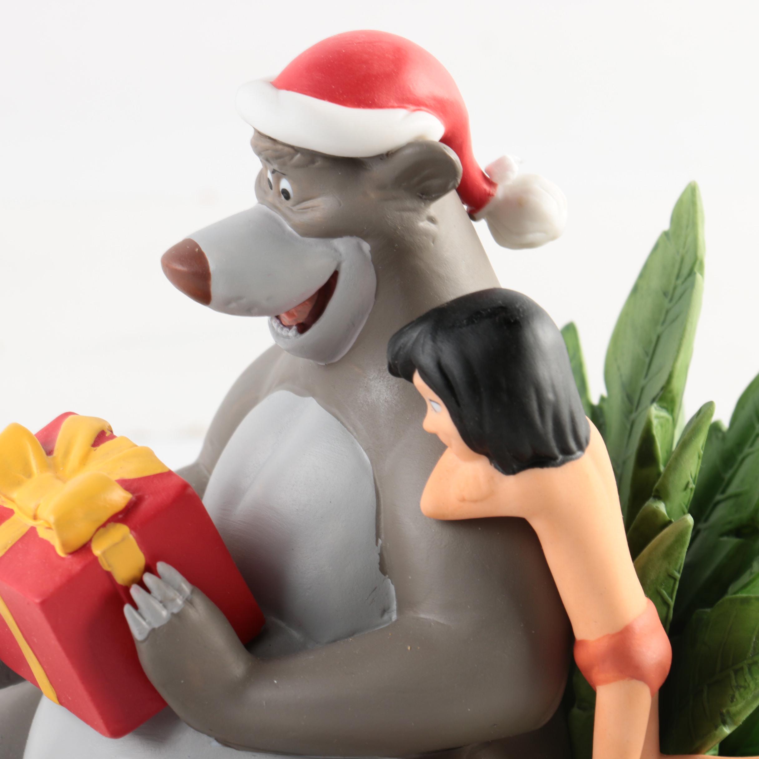 Three Limited Edition Porcelain Disney Christmas Figurines