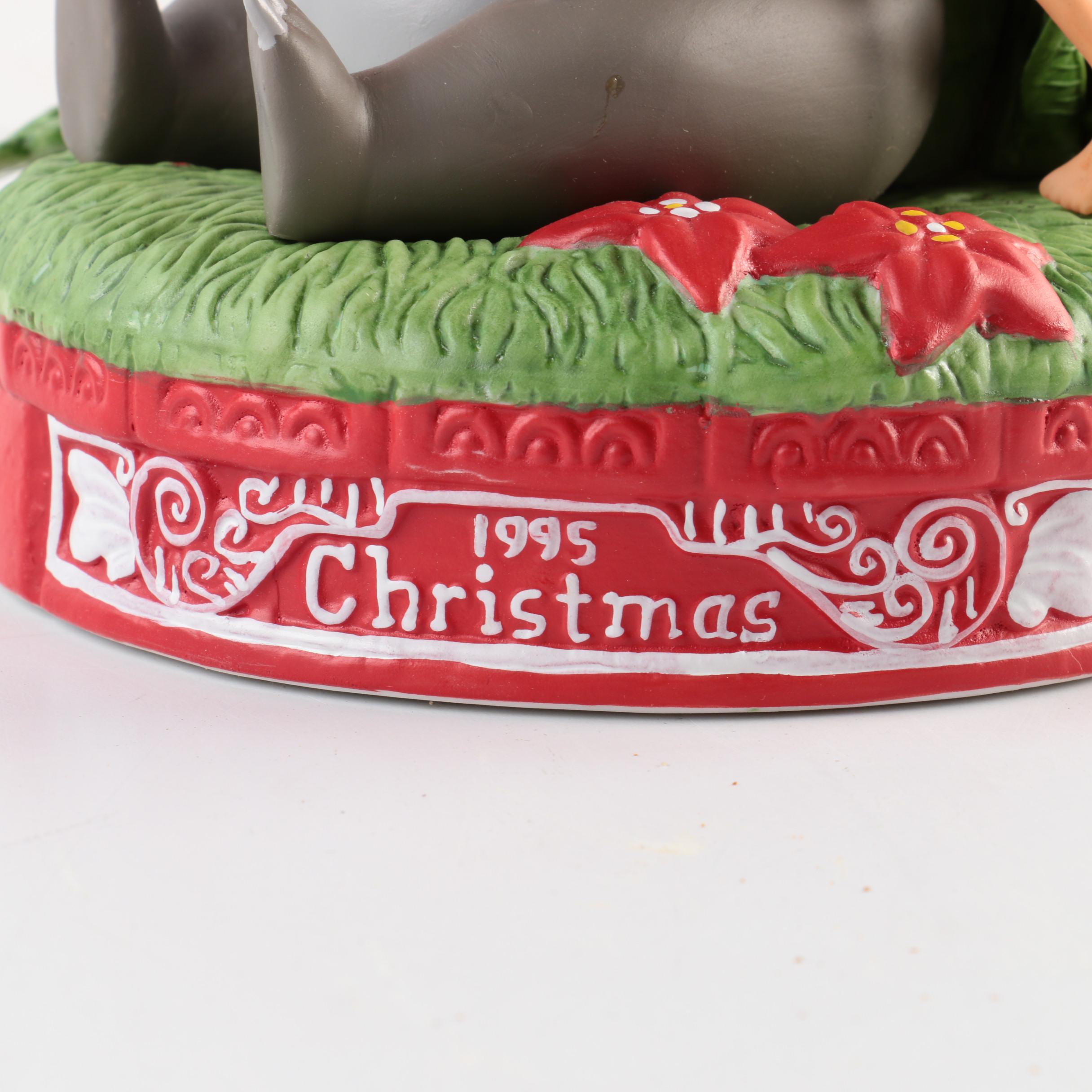 Three Limited Edition Porcelain Disney Christmas Figurines