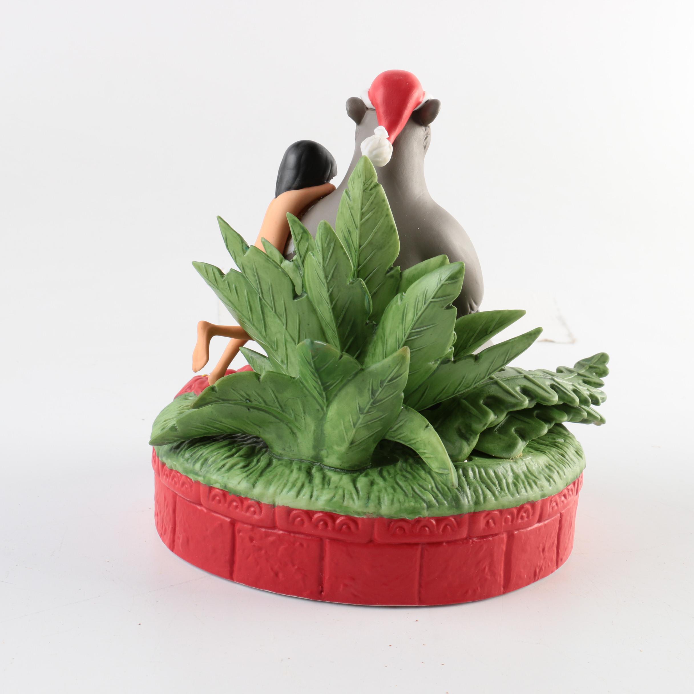 Three Limited Edition Porcelain Disney Christmas Figurines