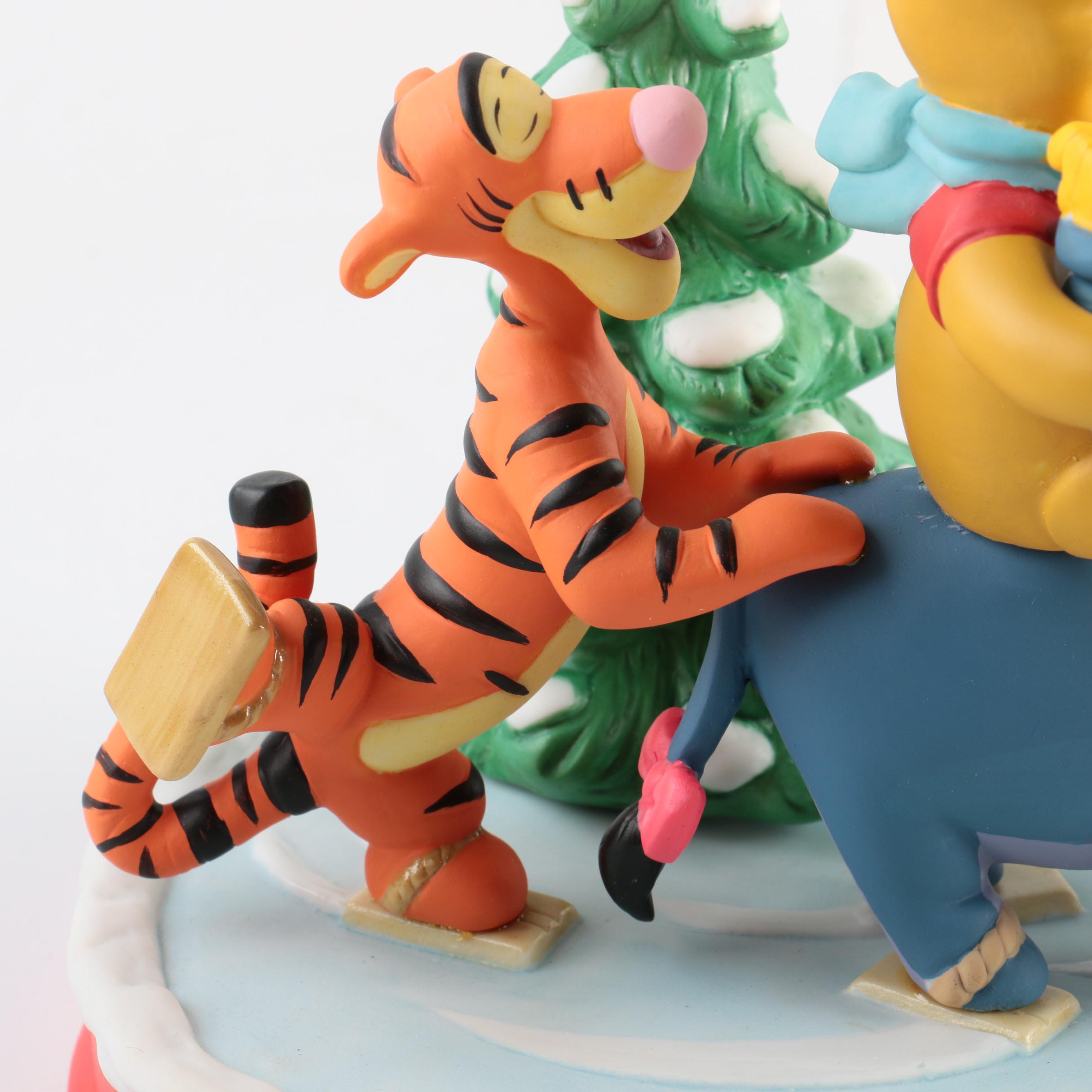 Three Limited Edition Porcelain Disney Christmas Figurines