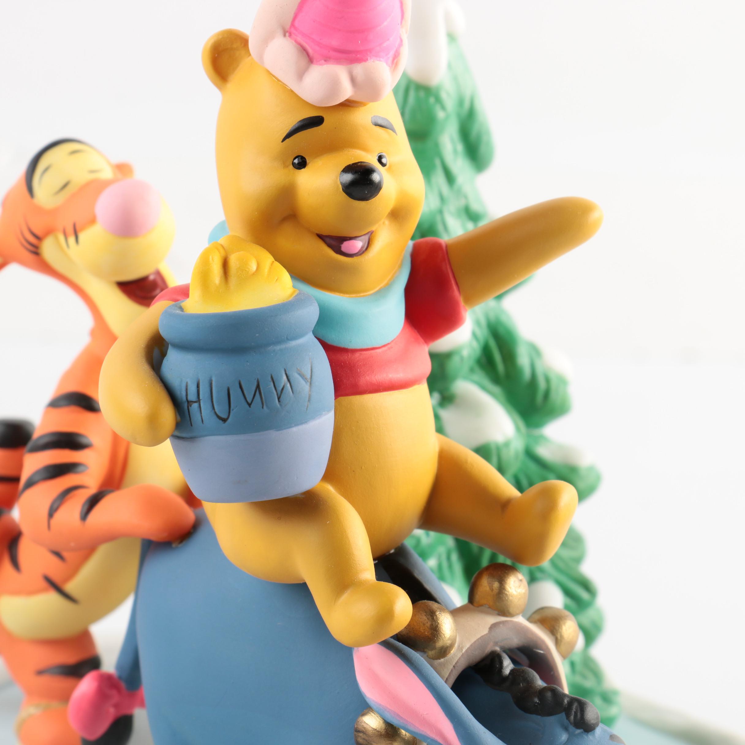 Three Limited Edition Porcelain Disney Christmas Figurines