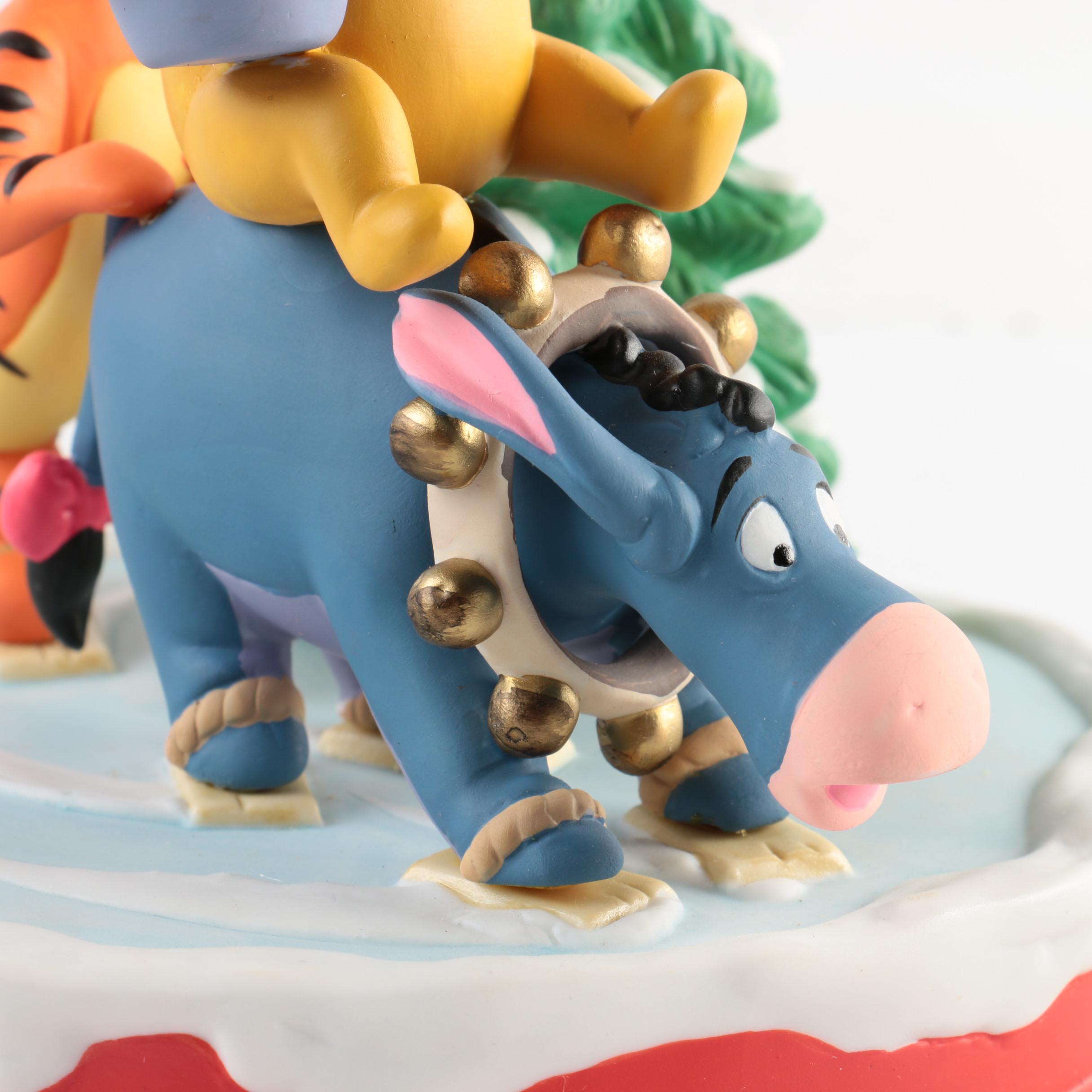 Three Limited Edition Porcelain Disney Christmas Figurines