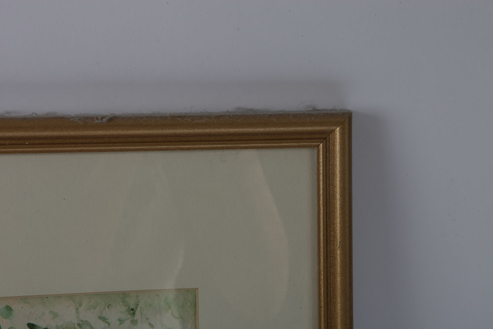 Watercolor Painting on Paper of Pond Scene