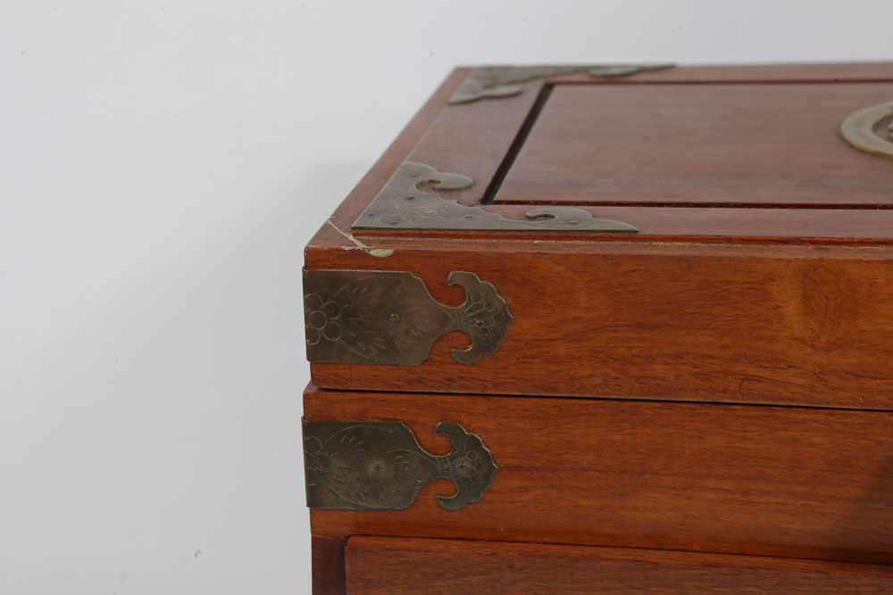 Vintage Chinese Jewelry Box with Lock