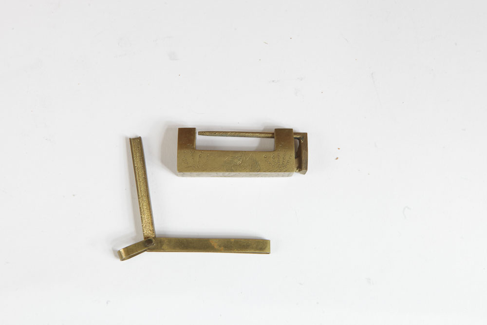 Vintage Chinese Jewelry Box with Lock