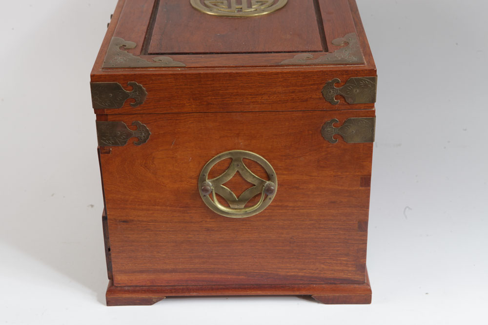 Vintage Chinese Jewelry Box with Lock