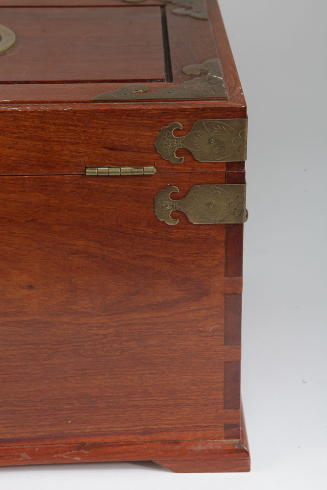 Vintage Chinese Jewelry Box with Lock