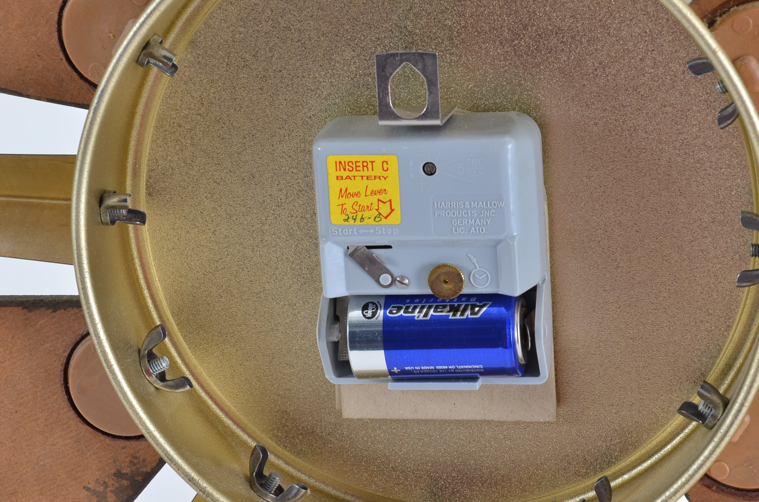 Mid Century Modern Sunburst Wall Clock