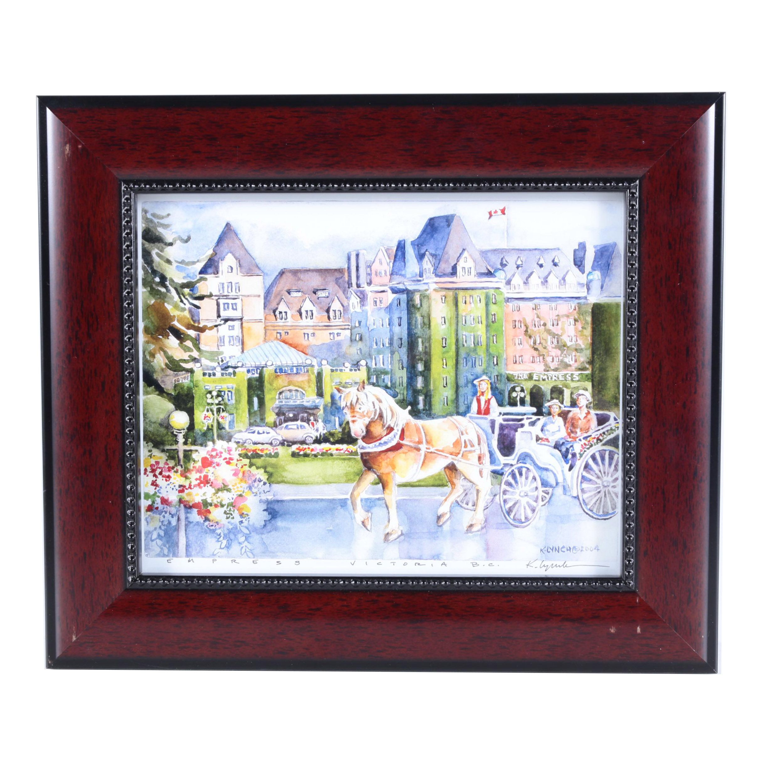 K. Lynch Reproduction Print on Paper "Empress Victoria B.C."