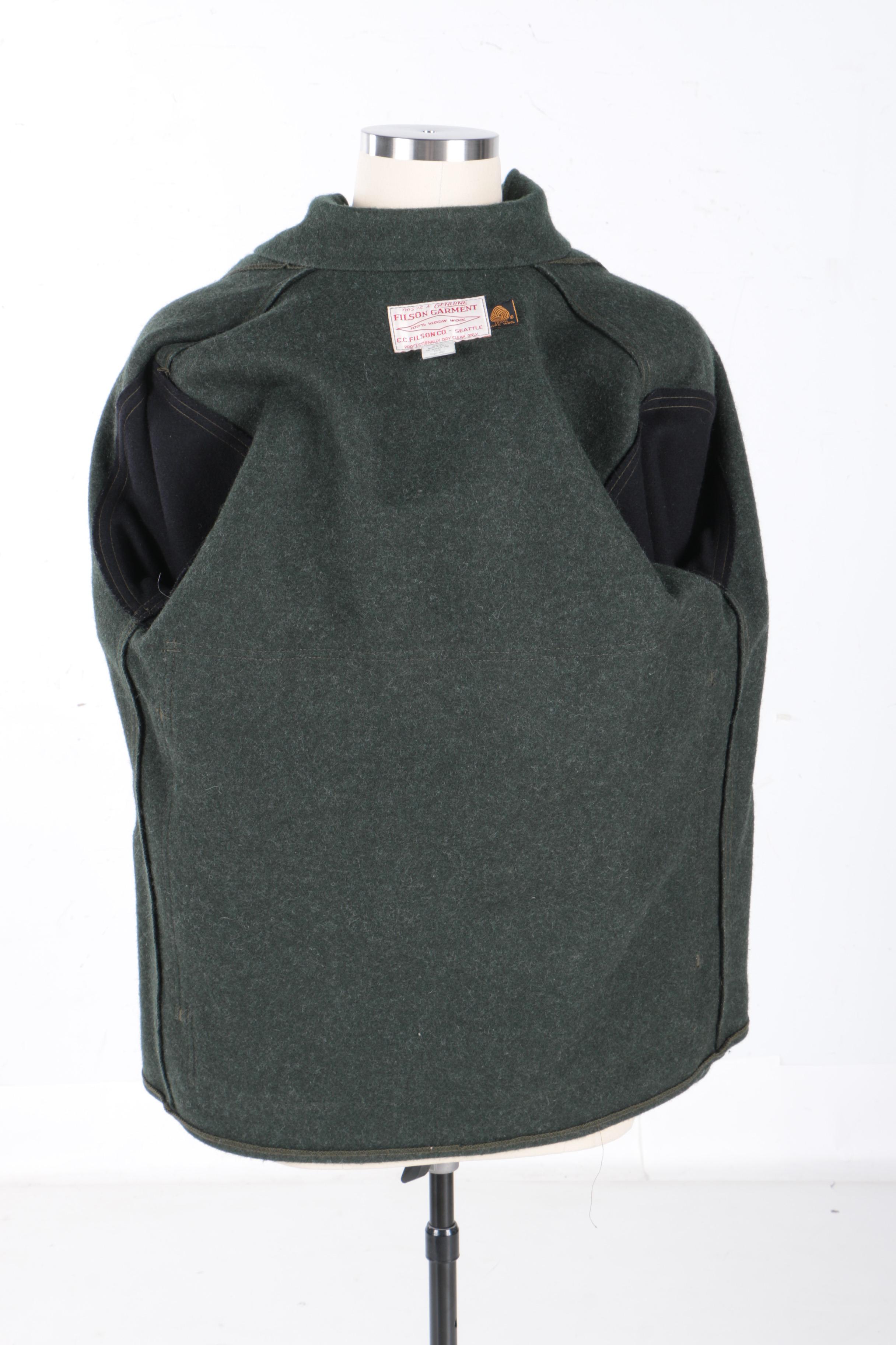 Men's Filson Forest Green Wool Jacket