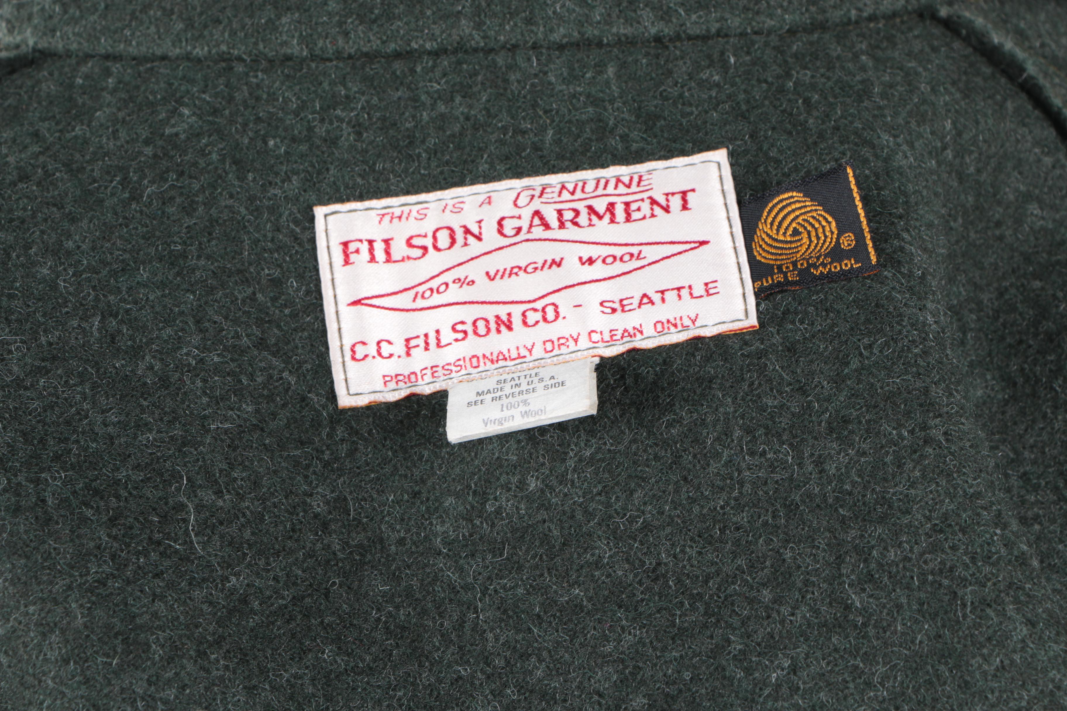Men's Filson Forest Green Wool Jacket